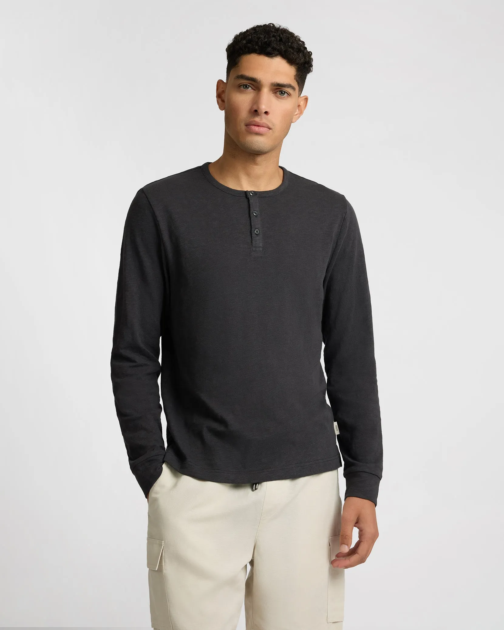 Heavyweight Slub Henley sold by Onia product image thumbnail 2