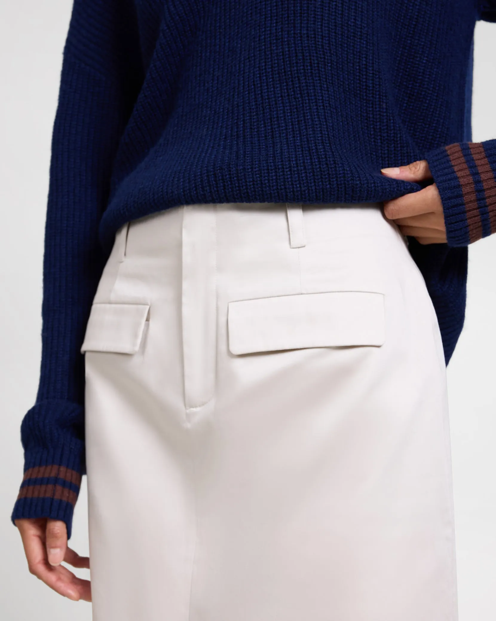 Front Slit Midi Skirt sold by Onia product image thumbnail 3