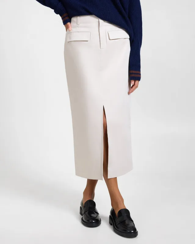 Front Slit Midi Skirt sold by Onia