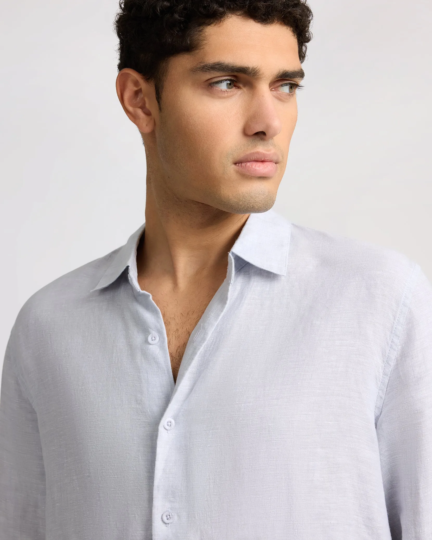 Linen Long Sleeve Shirt sold by Onia product image thumbnail 4