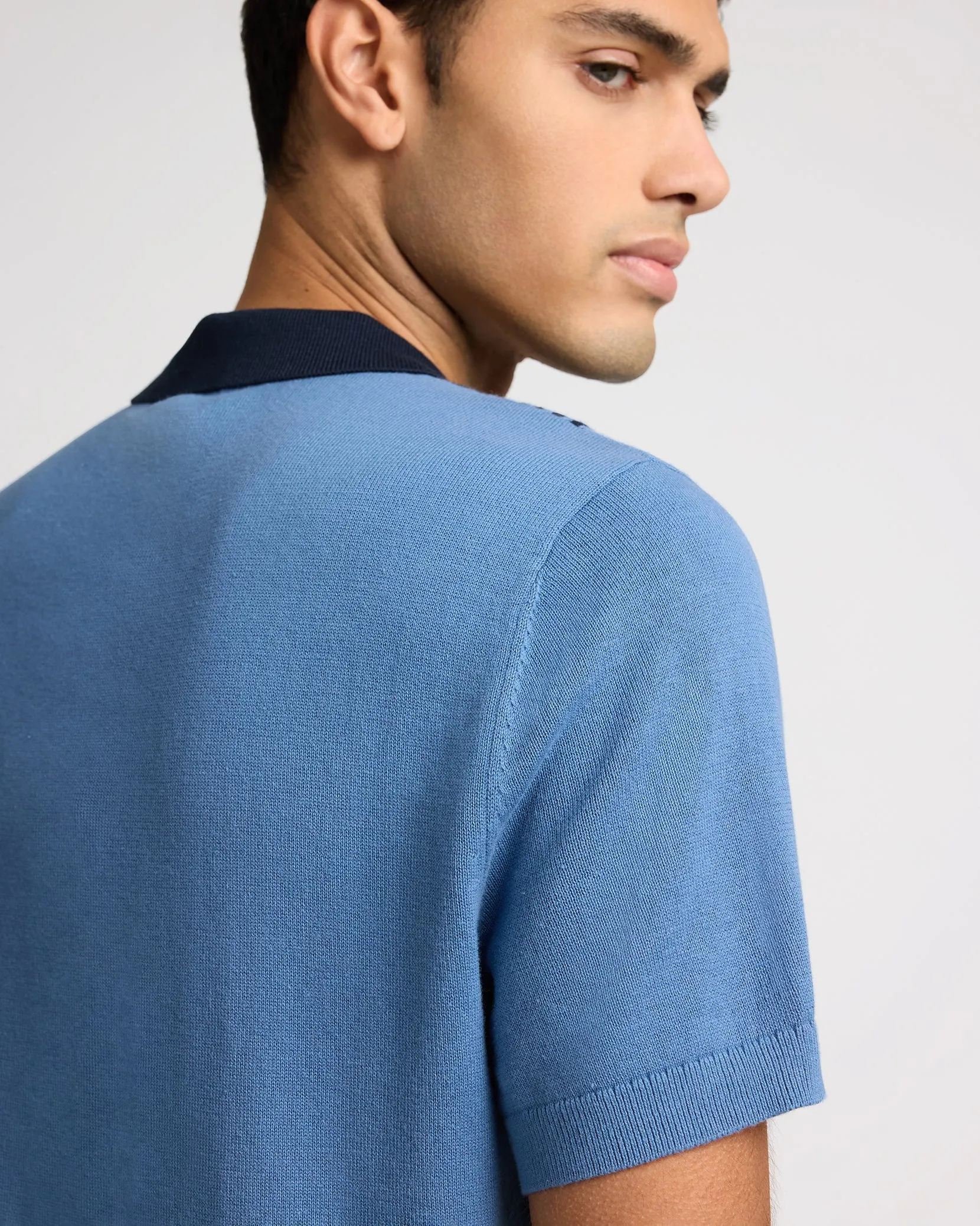 Cotton Knit Short Sleeve Polo sold by Onia product image thumbnail 5