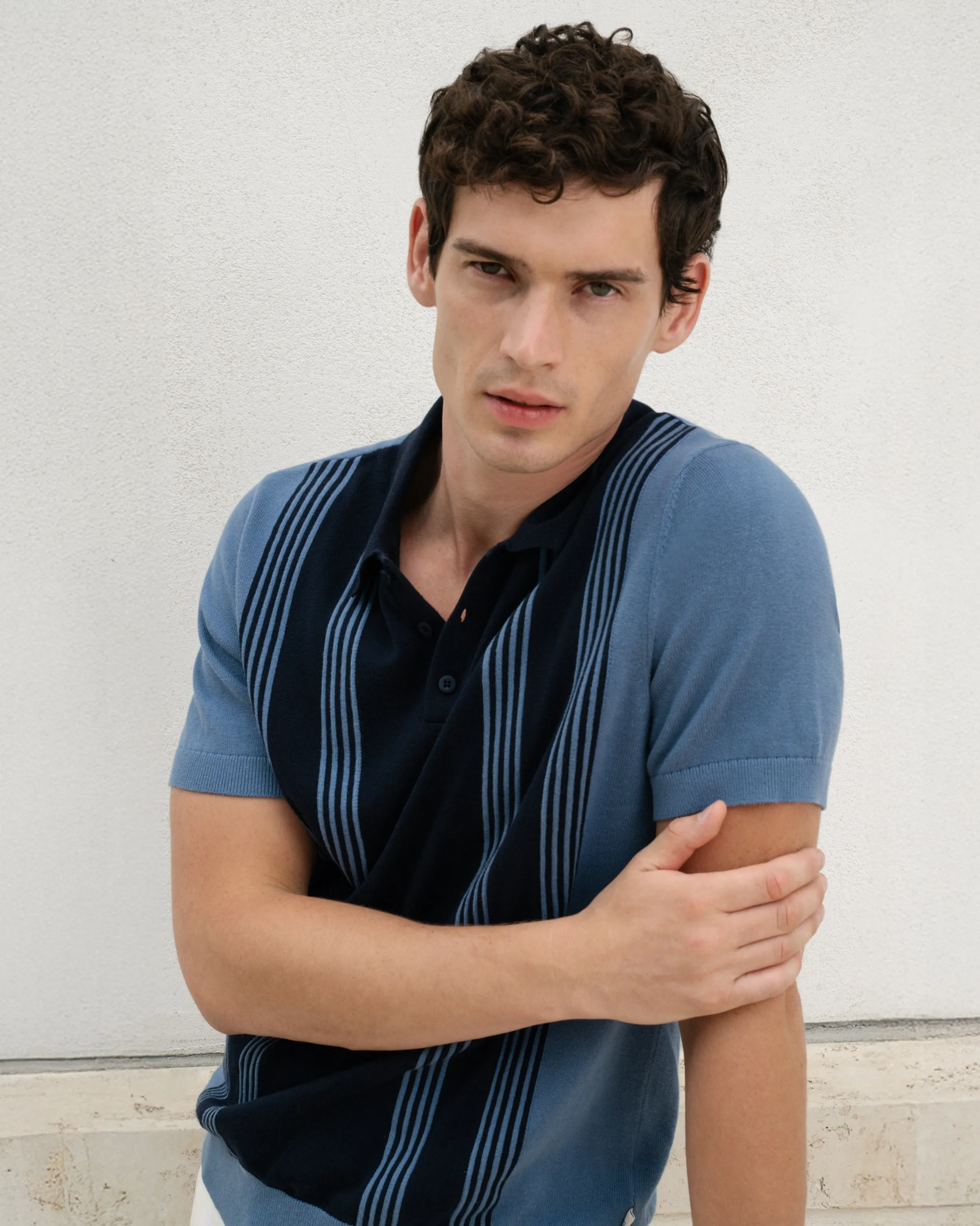 Cotton Knit Short Sleeve Polo sold by Onia product image thumbnail 2