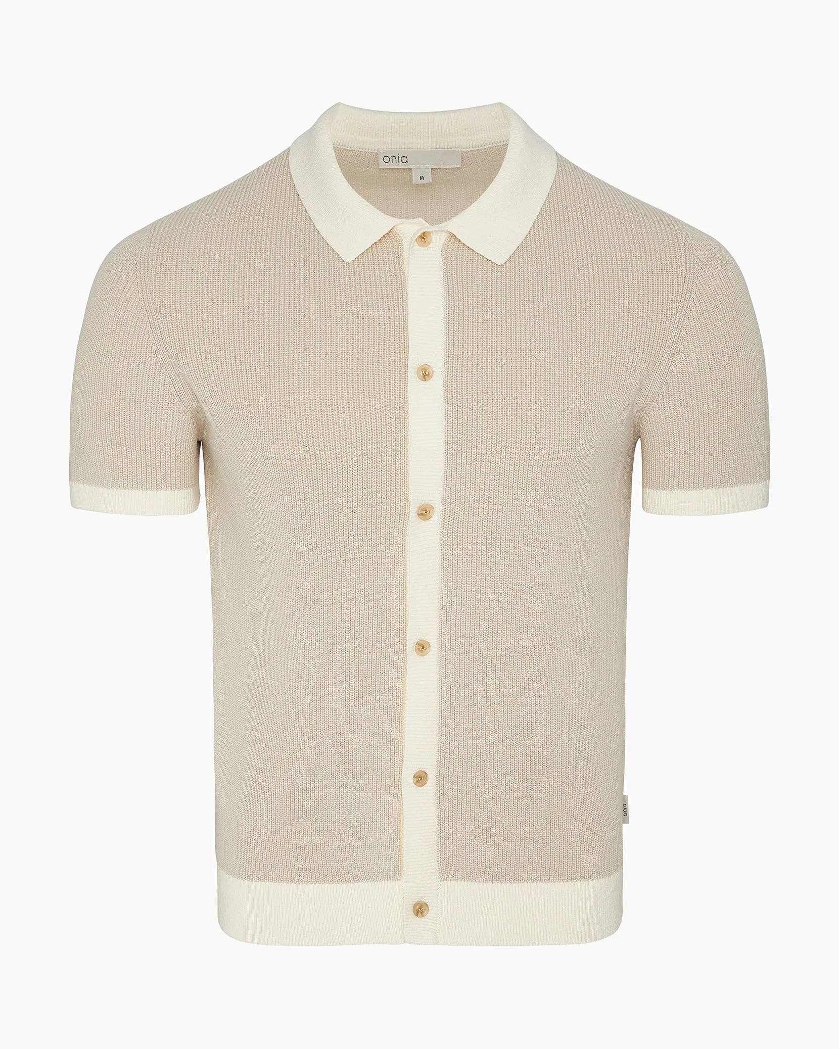 Cotton Linen Button Up Sweater sold by Onia