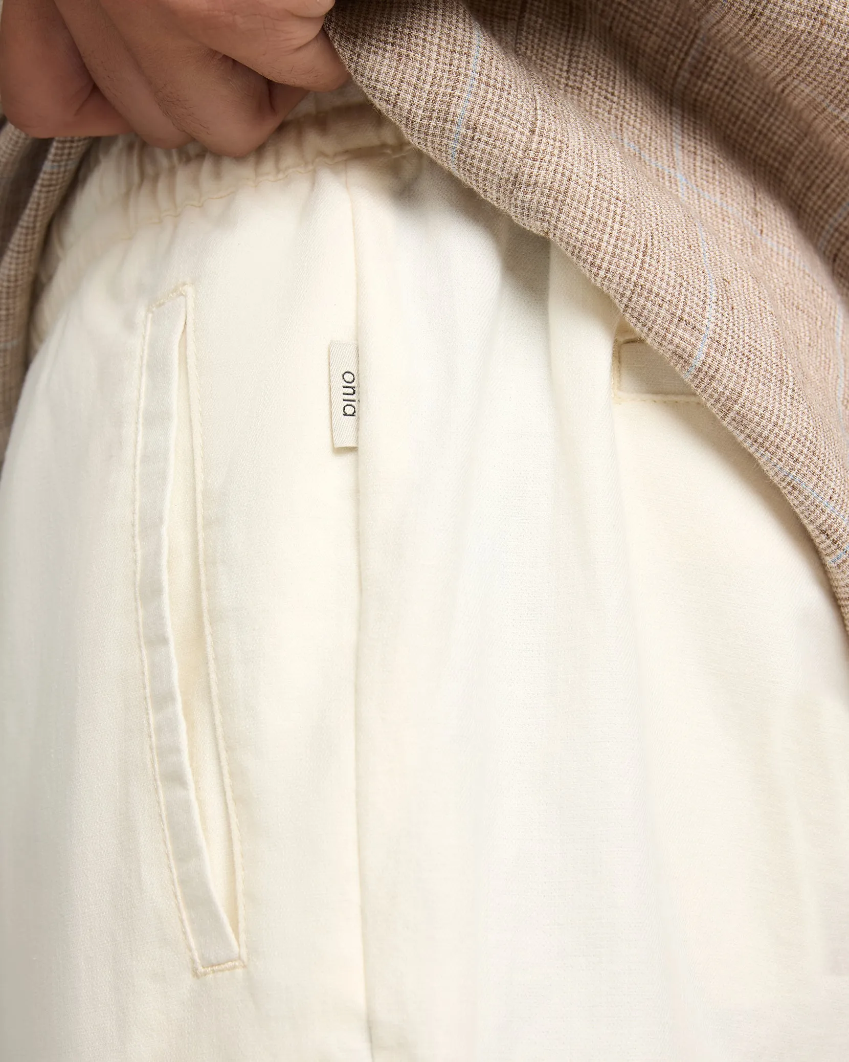 Linen Cotton Stretch Cuff Pant sold by Onia product image thumbnail 4