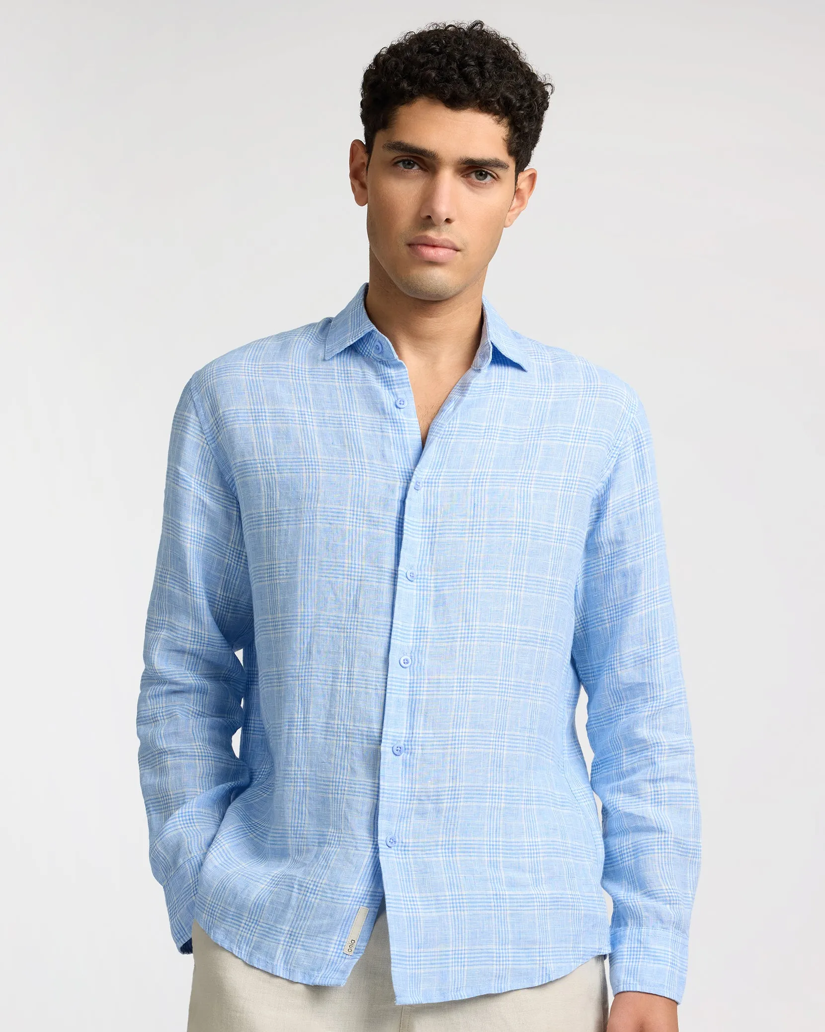 Linen Long Sleeve Shirt sold by Onia product image thumbnail 3
