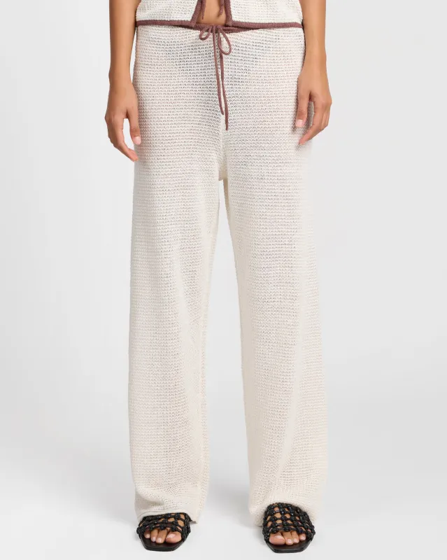 Linen Knit Drawstring Pant sold by Onia