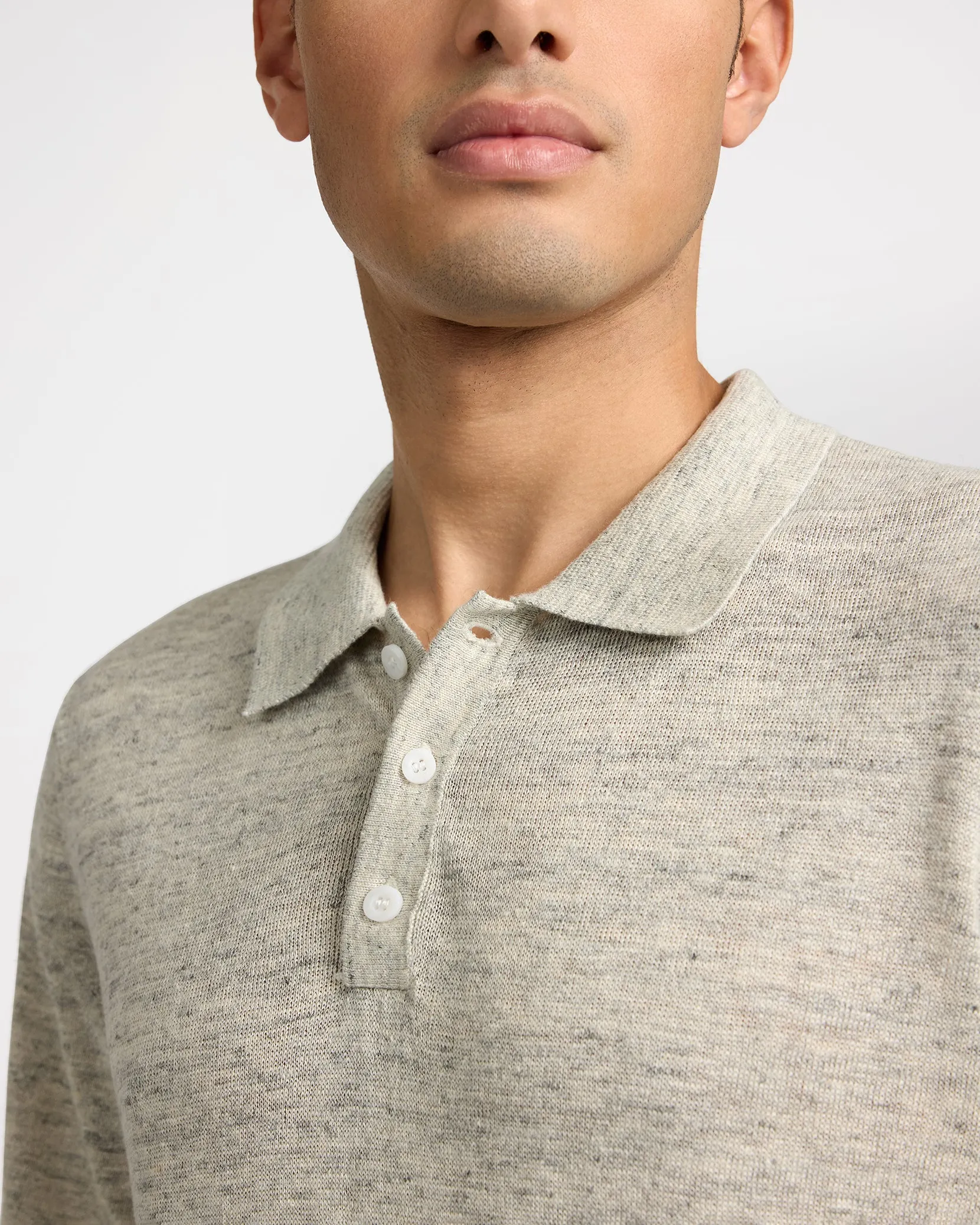 Linen Sweater Polo sold by Onia product image thumbnail 2