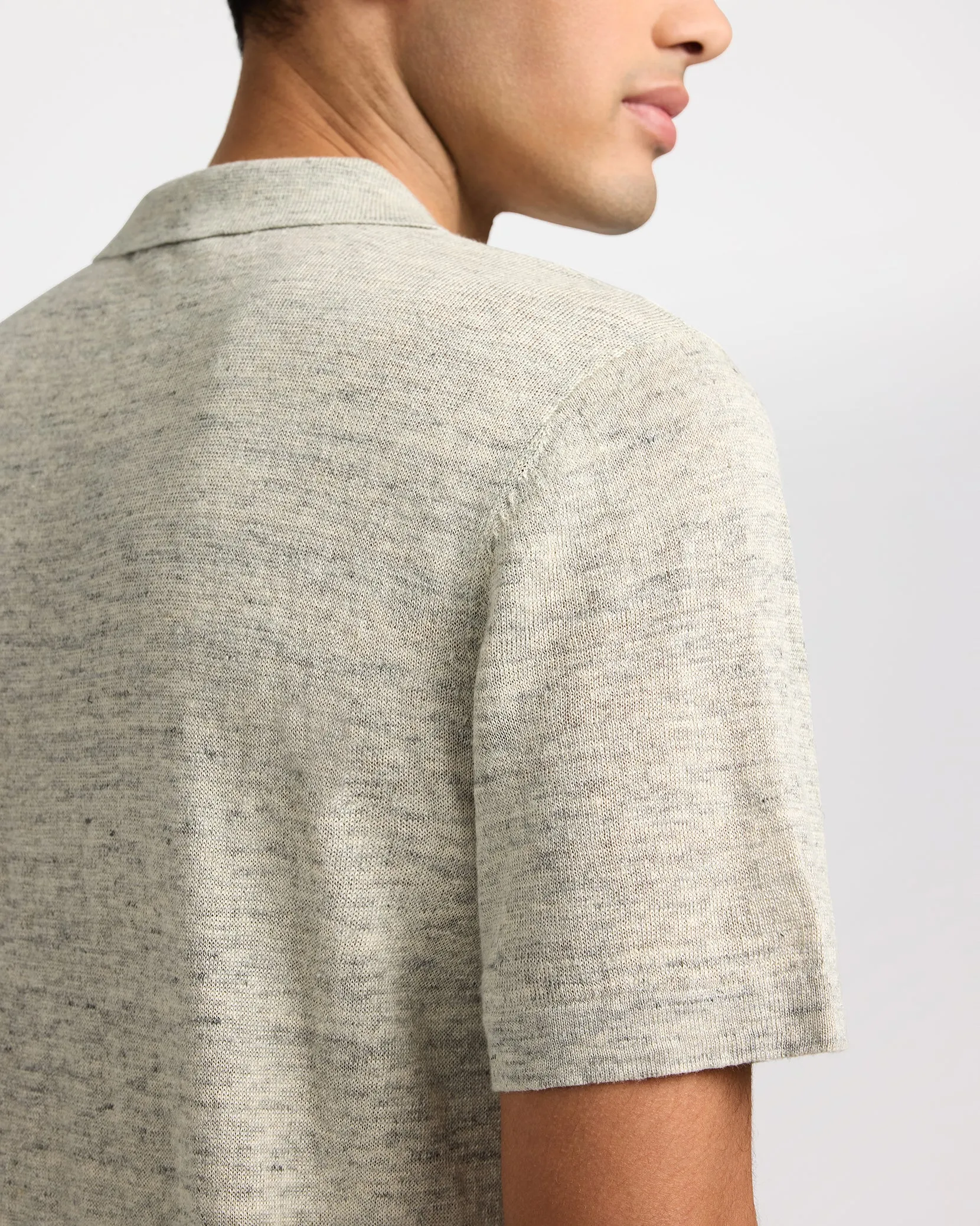 Linen Sweater Polo sold by Onia product image thumbnail 4