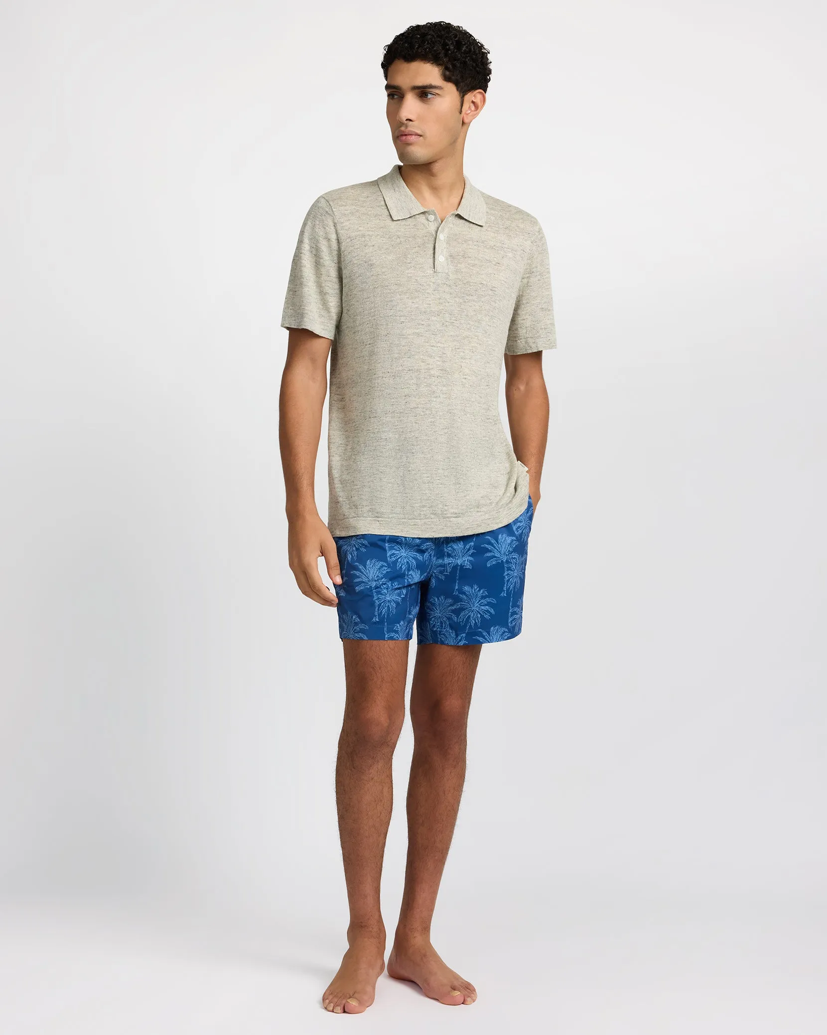 Linen Sweater Polo sold by Onia product image thumbnail 5