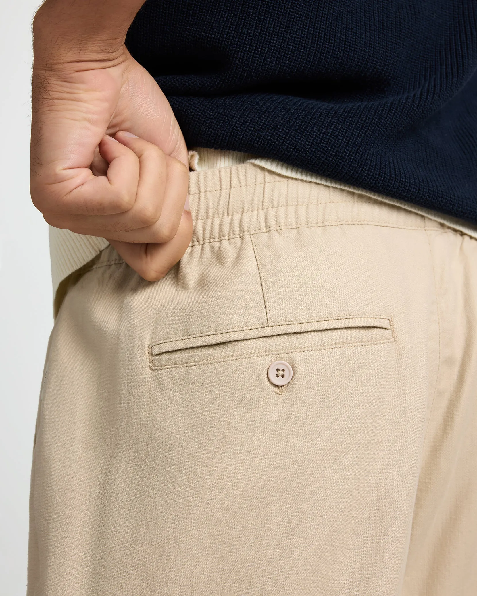 Linen Cotton Stretch Cuff Pant sold by Onia product image thumbnail 5