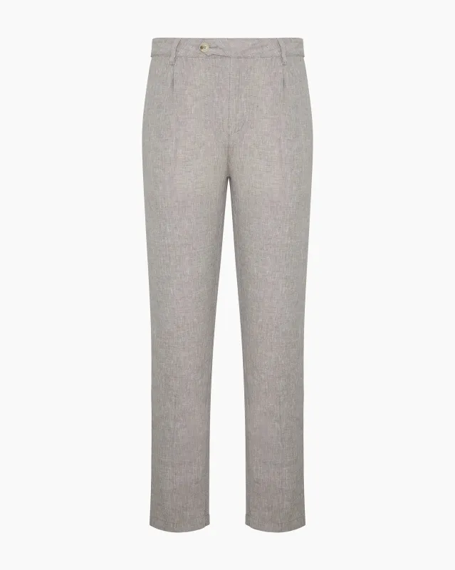 Linen Tapered Pleated Trouser sold by Onia