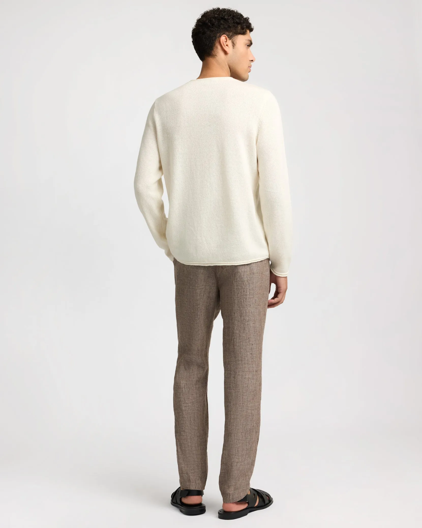 Linen Tapered Pleated Trouser sold by Onia product image thumbnail 5