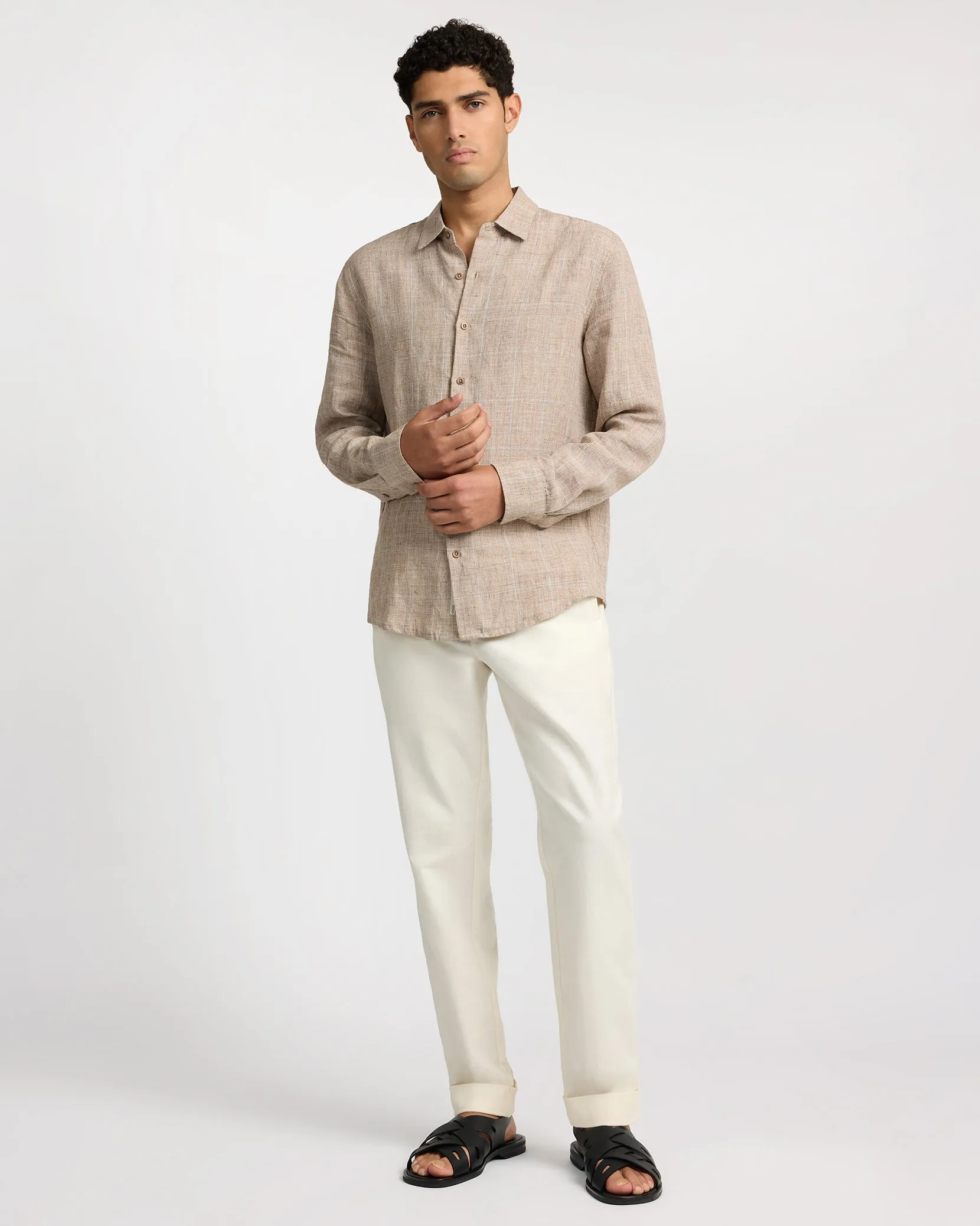 Linen Long Sleeve Shirt sold by Onia product image thumbnail 5