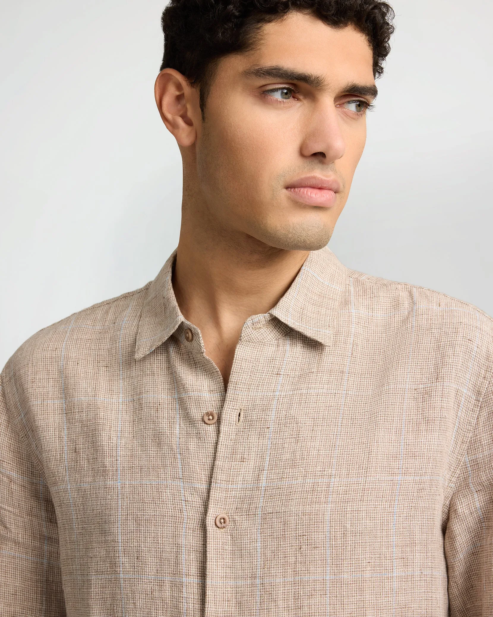 Linen Long Sleeve Shirt sold by Onia product image thumbnail 3