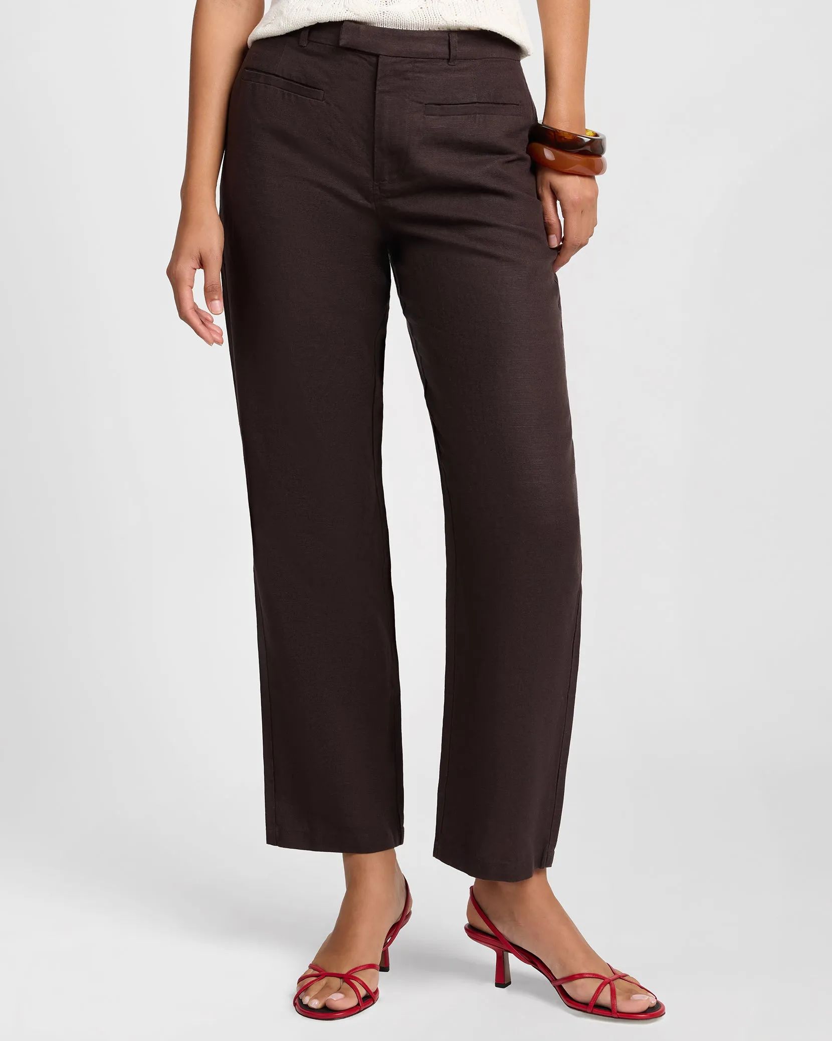 Air Linen Mid-Rise Pant sold by Onia