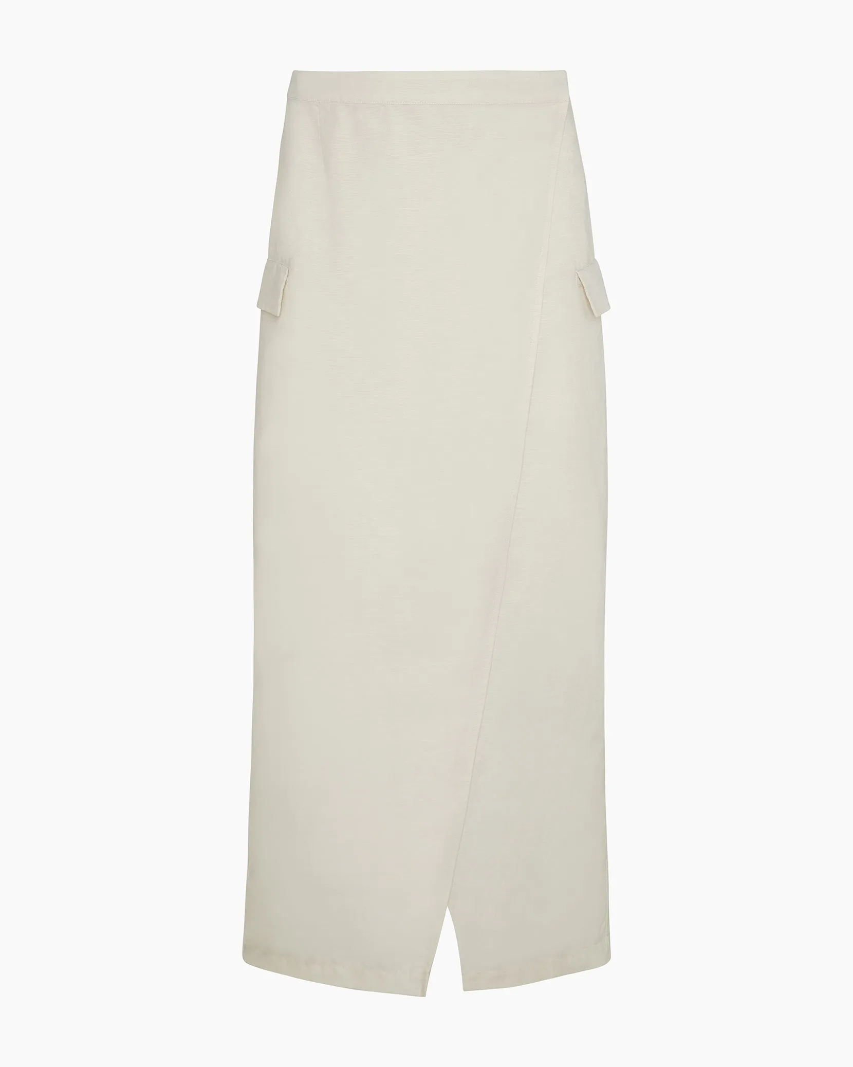 Linen Utility Wrap Maxi Skirt sold by Onia product image thumbnail 2