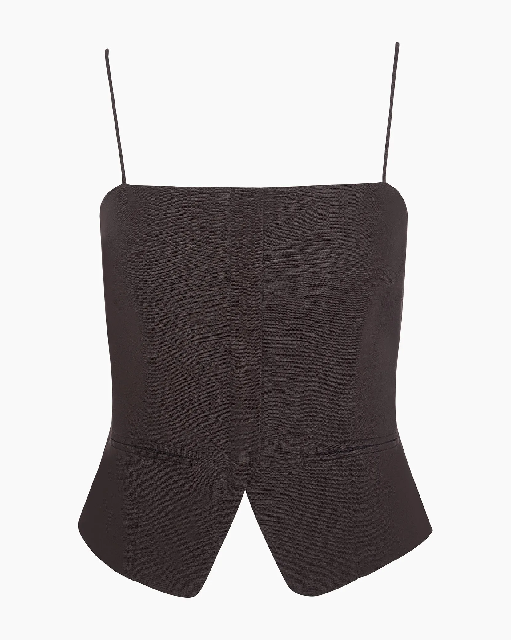 Air Linen Straight Neck Top sold by Onia product image thumbnail 2