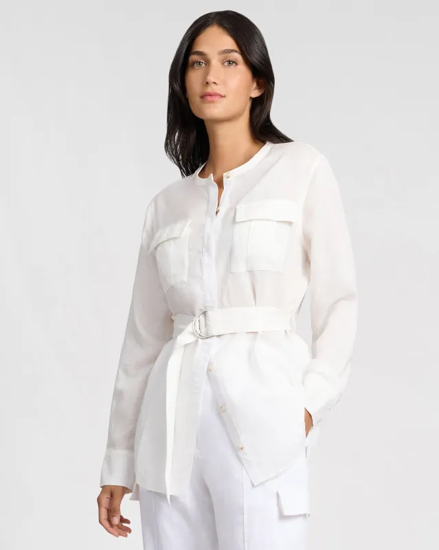 Linen Utility Shirt sold by Onia