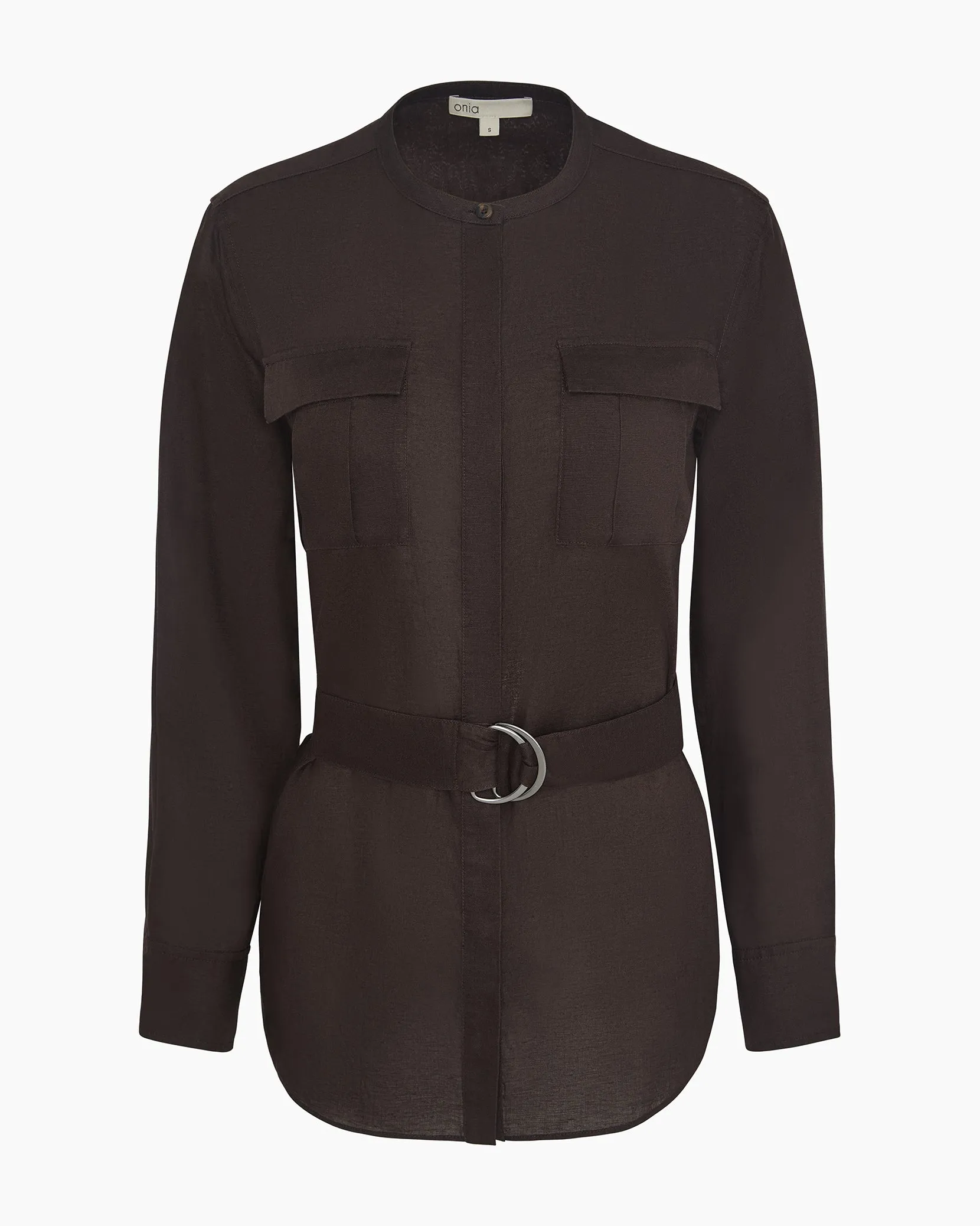 Linen Utility Shirt sold by Onia product image thumbnail 2