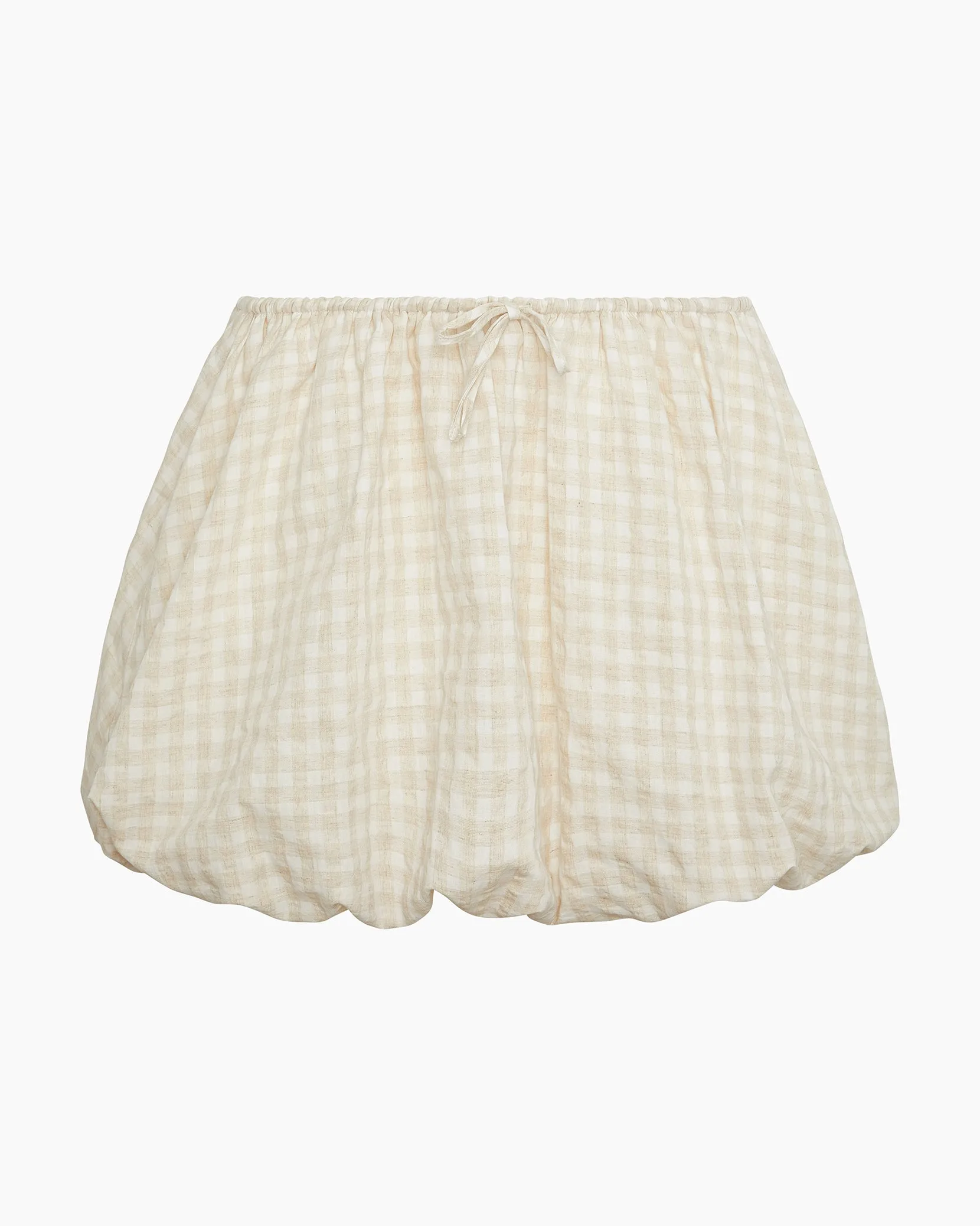 Air Linen Bubble Mini Skirt sold by Onia product image thumbnail 3