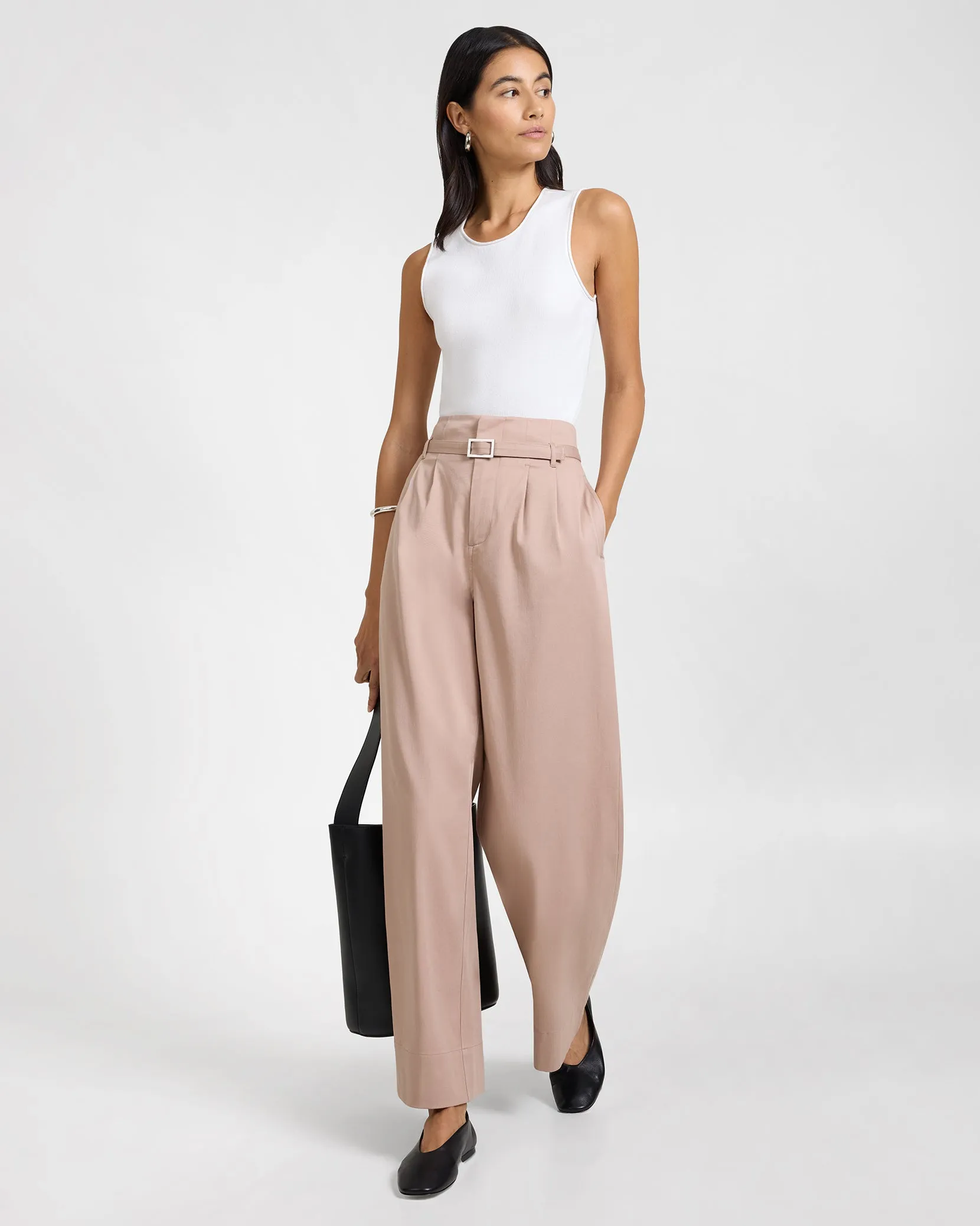 Lyocell Paperbag Trouser sold by Onia product image thumbnail 4