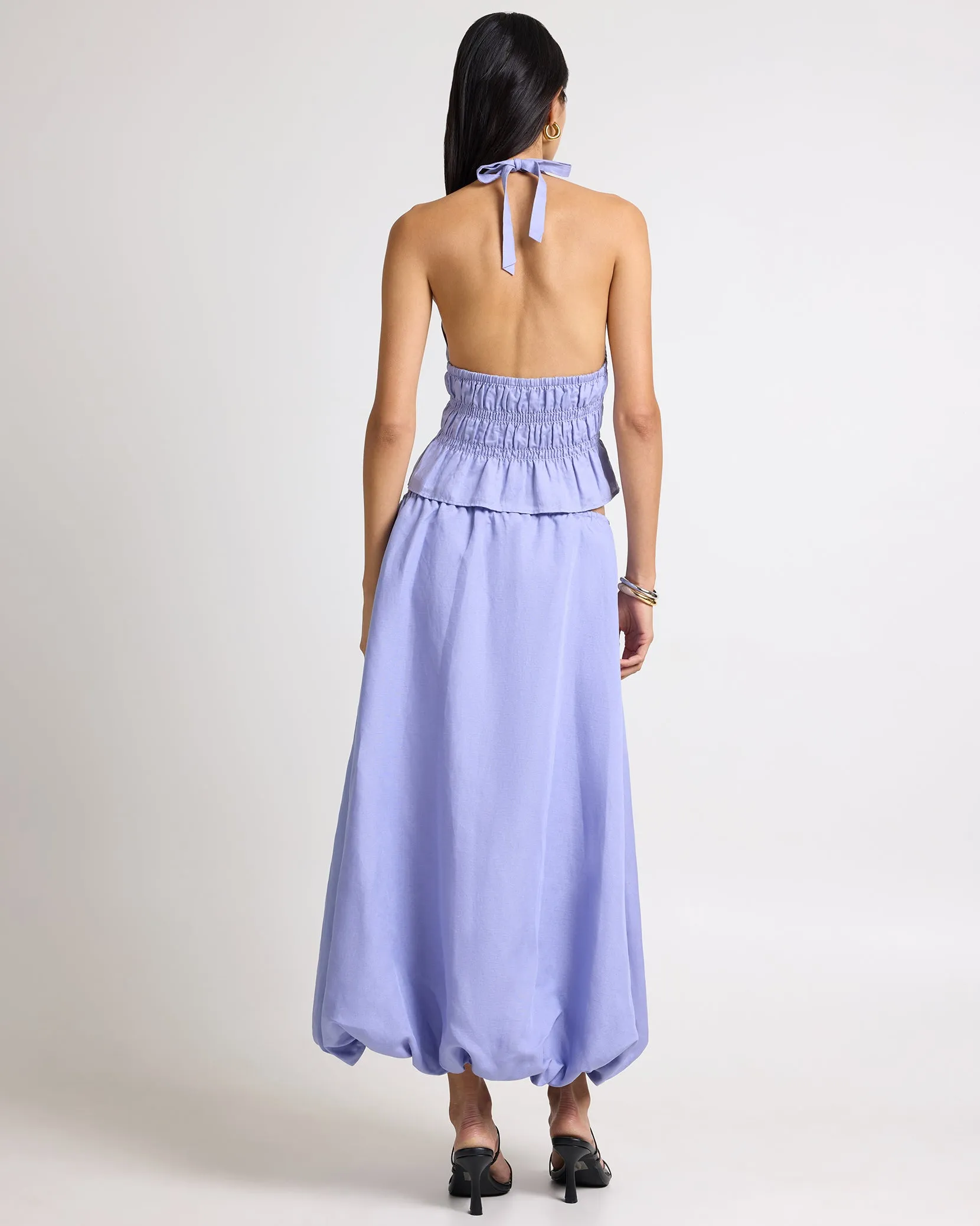 Air Linen Bubble Maxi Skirt sold by Onia product image thumbnail 5