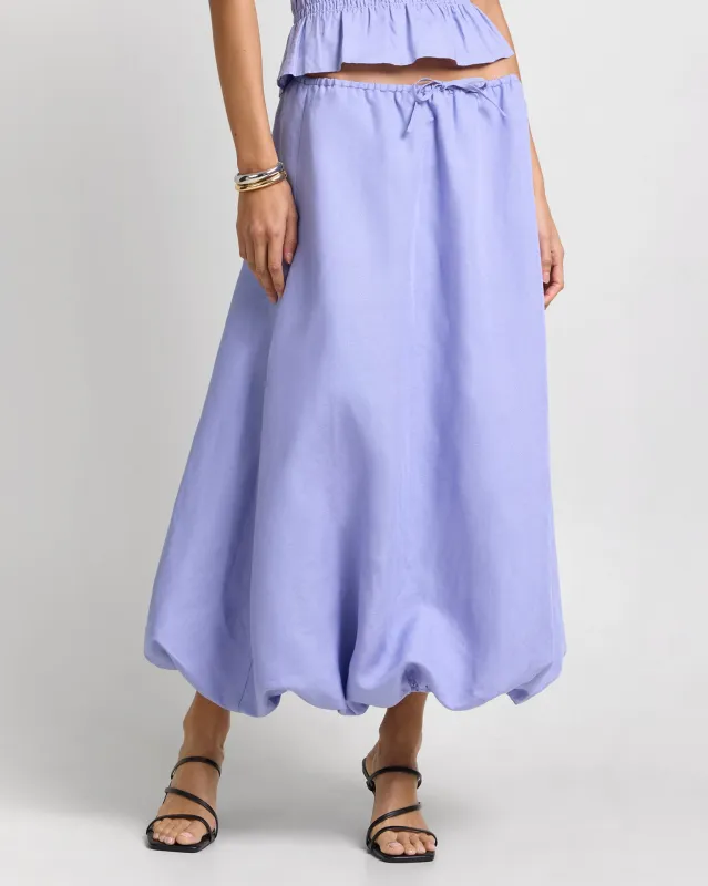 Air Linen Bubble Maxi Skirt made by Onia
