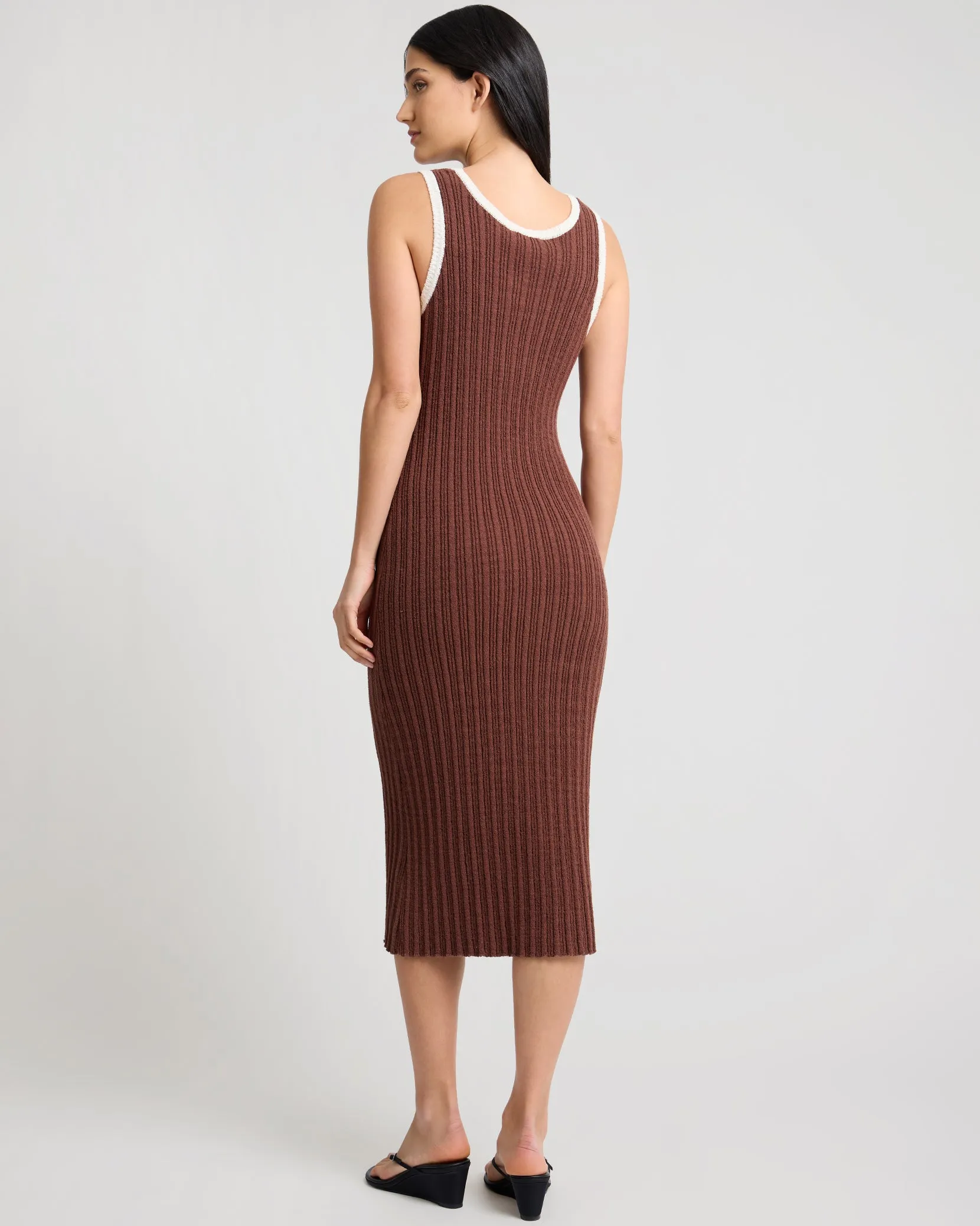 Cotton Boucle Scoop Tank Dress sold by Onia product image thumbnail 4