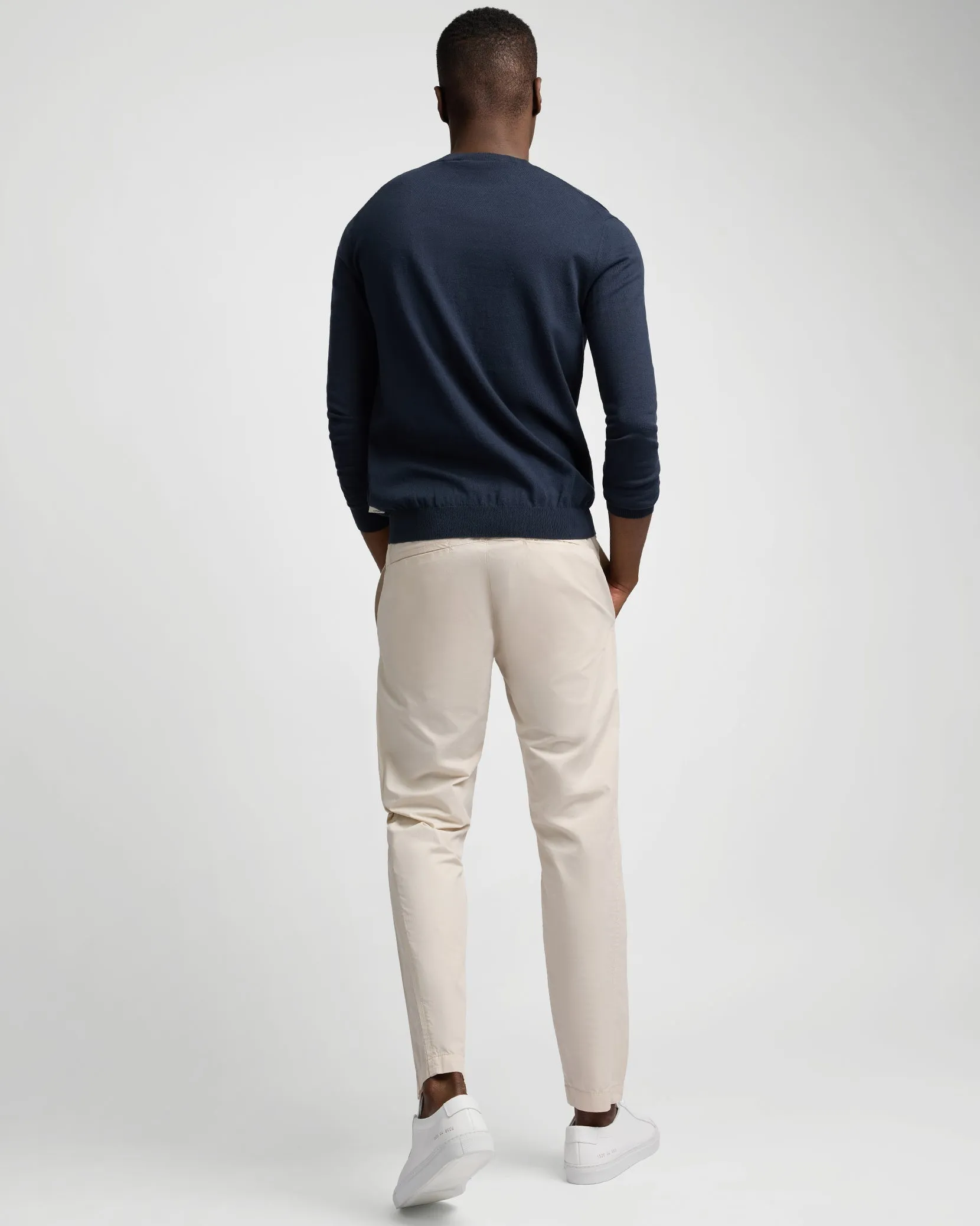 Fine Cotton Knit Long Sleeve Crewneck Sweater sold by Onia product image thumbnail 5