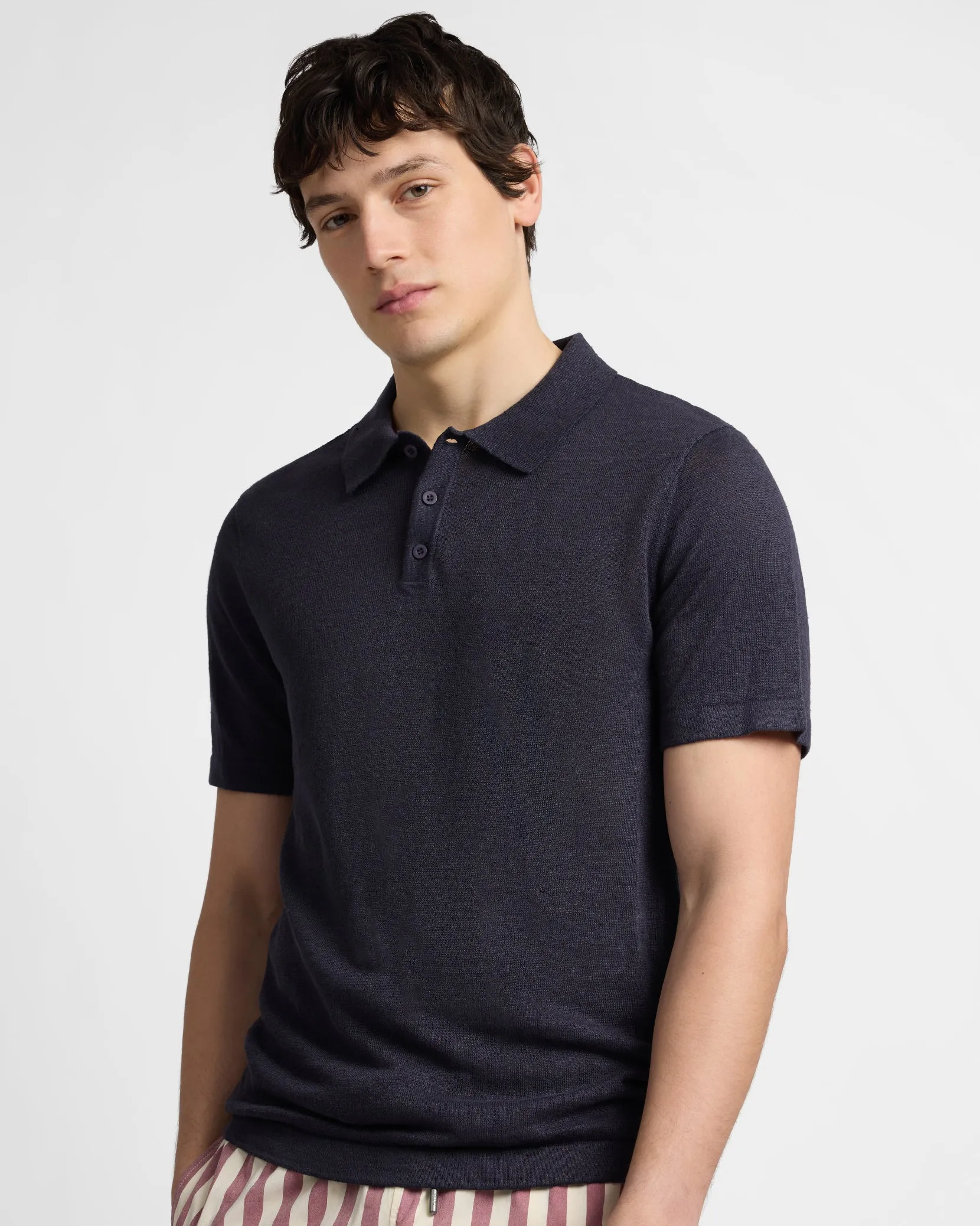 Linen Sweater Polo sold by Onia product image thumbnail 2