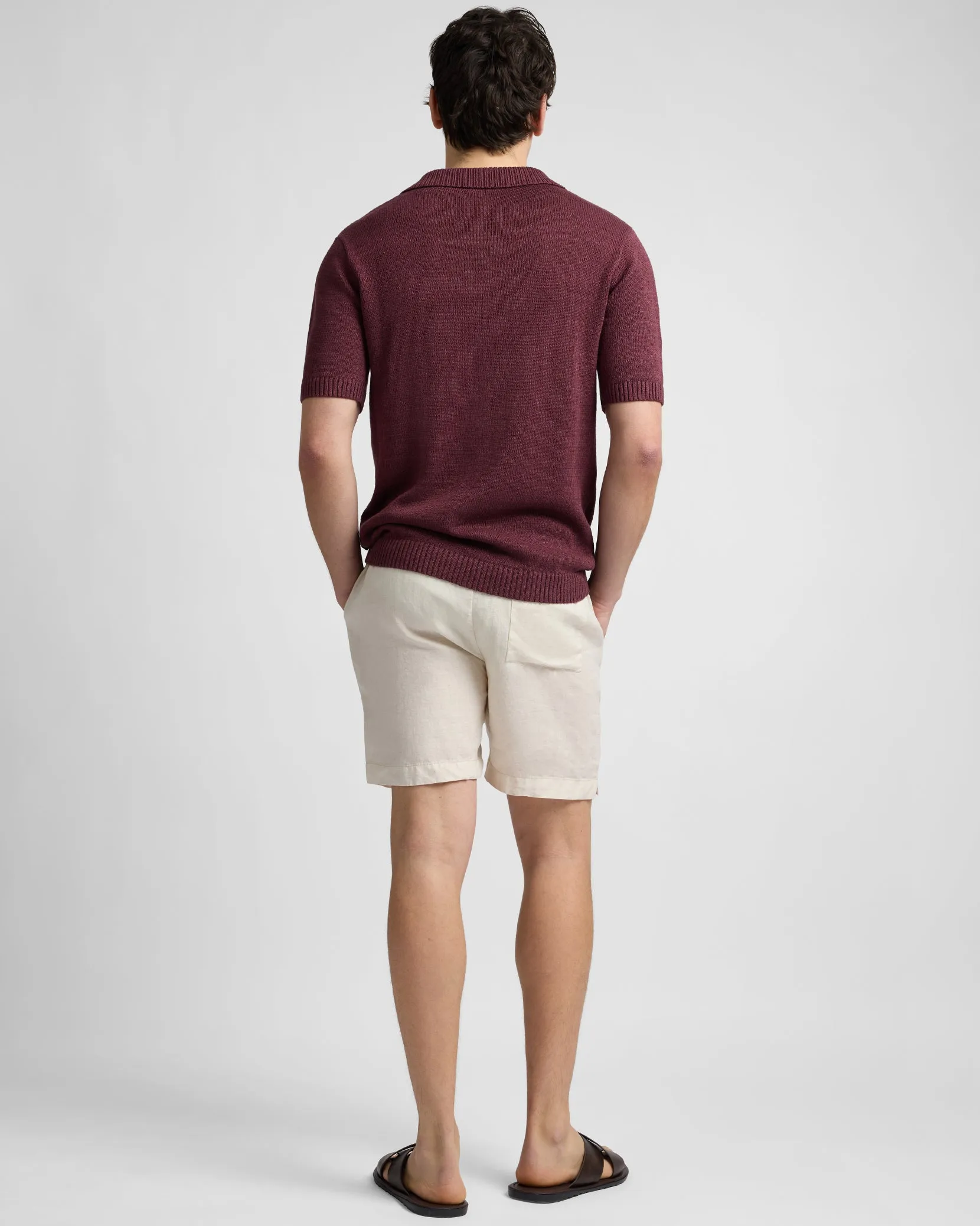 Silk Linen Short Sleeve Johnny Polo sold by Onia product image thumbnail 5