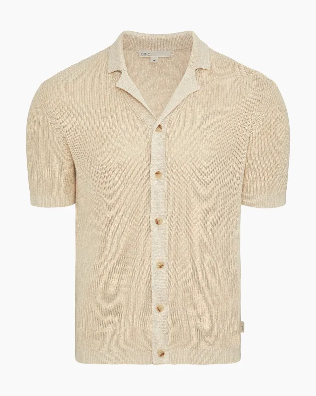 Silk Linen Camp Shirt made by Onia