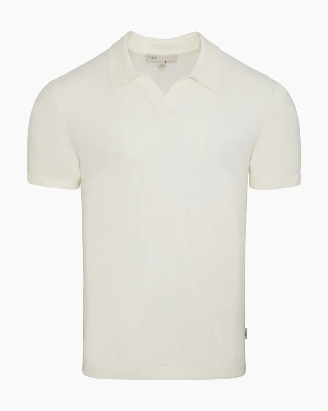 Boucle Knit Johnny Polo made by Onia