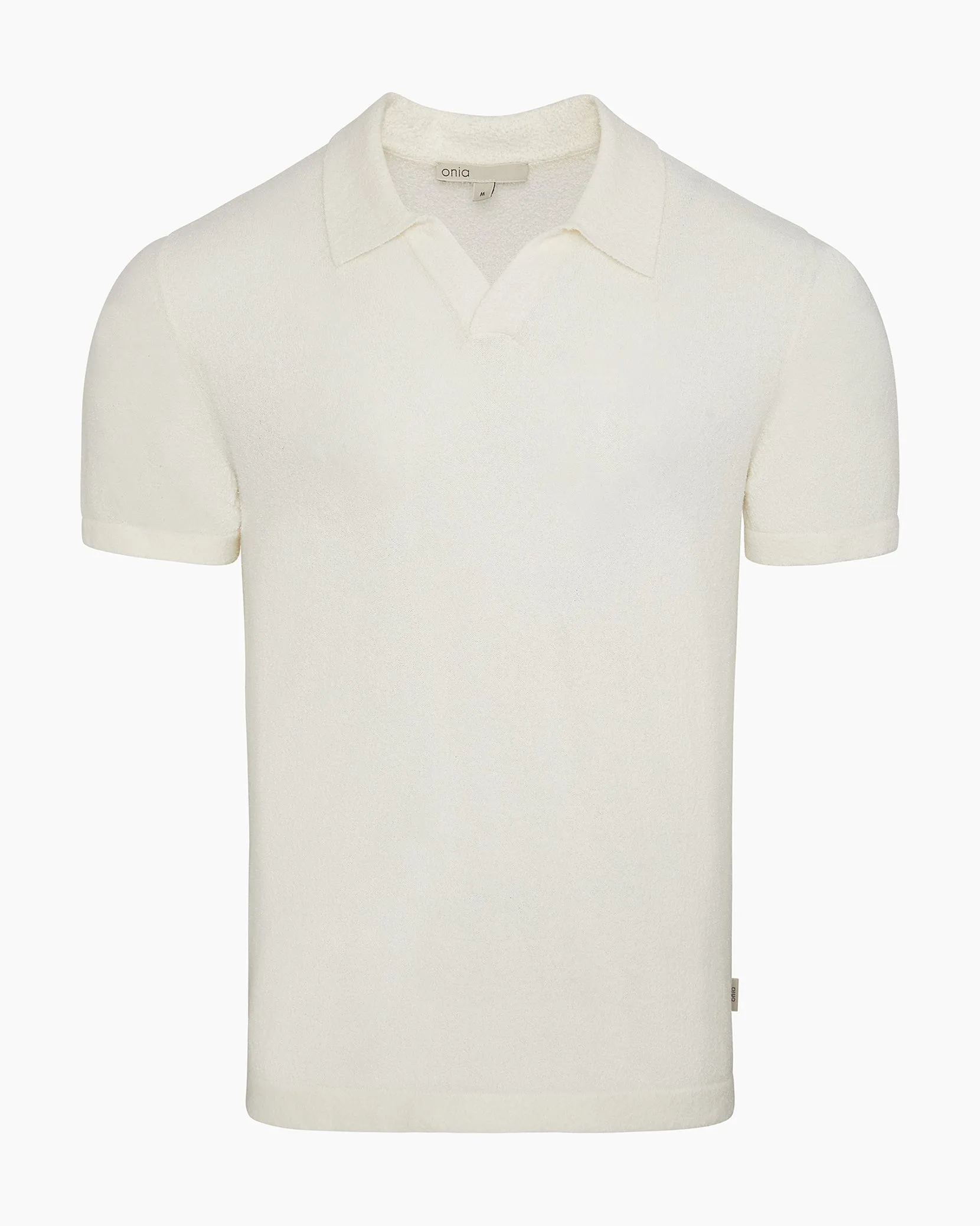 Boucle Knit Johnny Polo sold by Onia