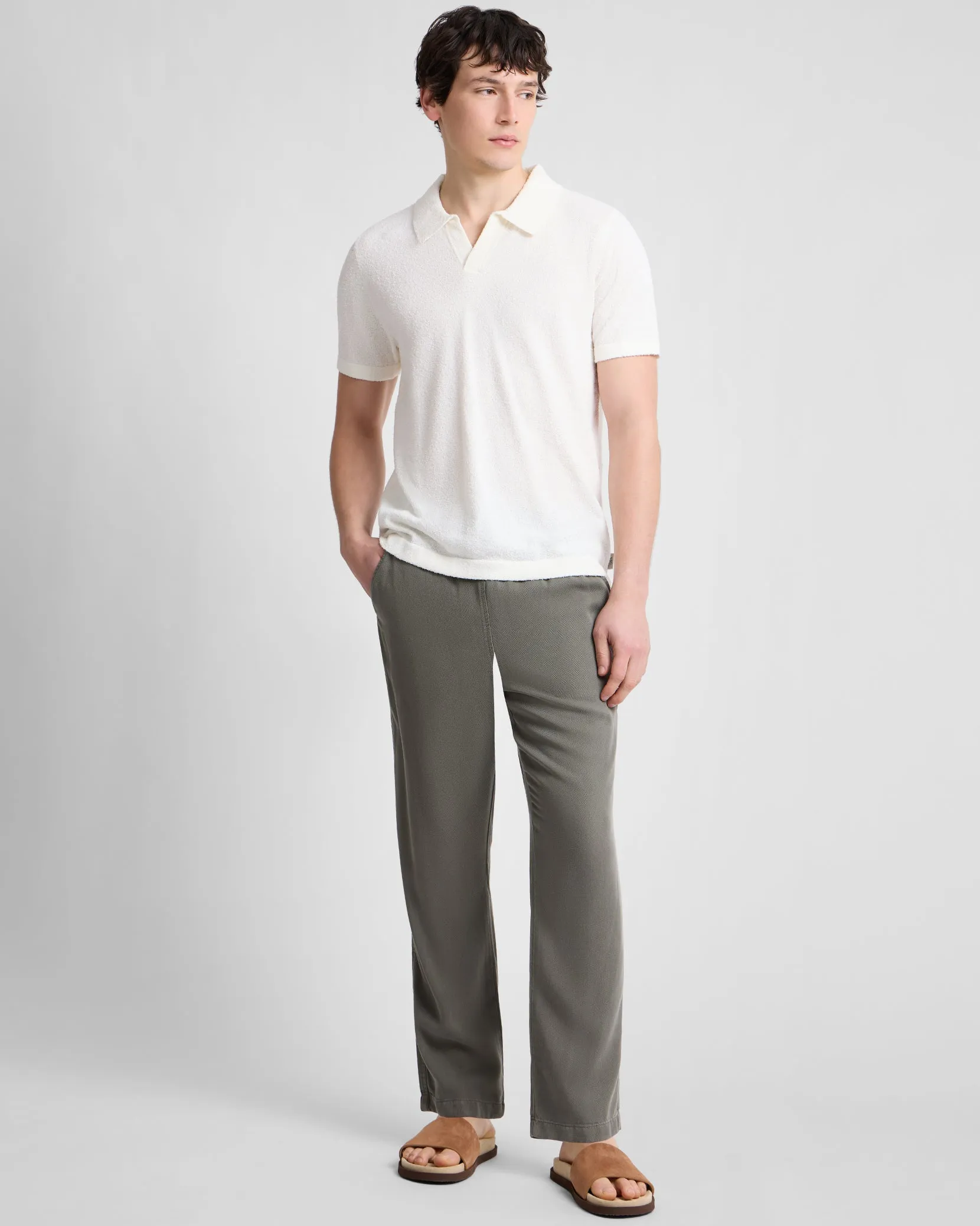 Boucle Knit Johnny Polo sold by Onia product image thumbnail 3