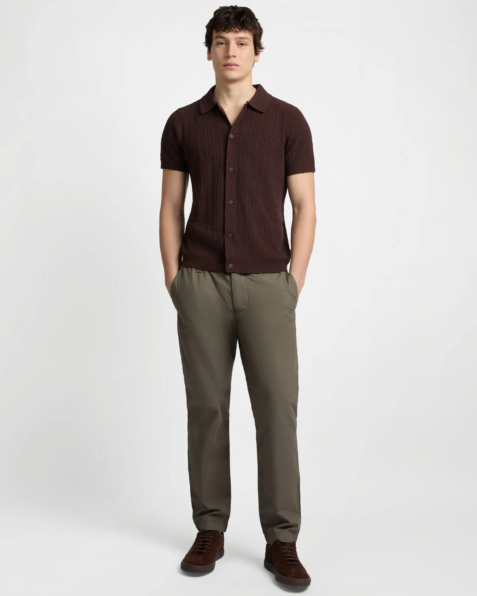 Boucle Rib Button Up Shirt sold by Onia product image thumbnail 4