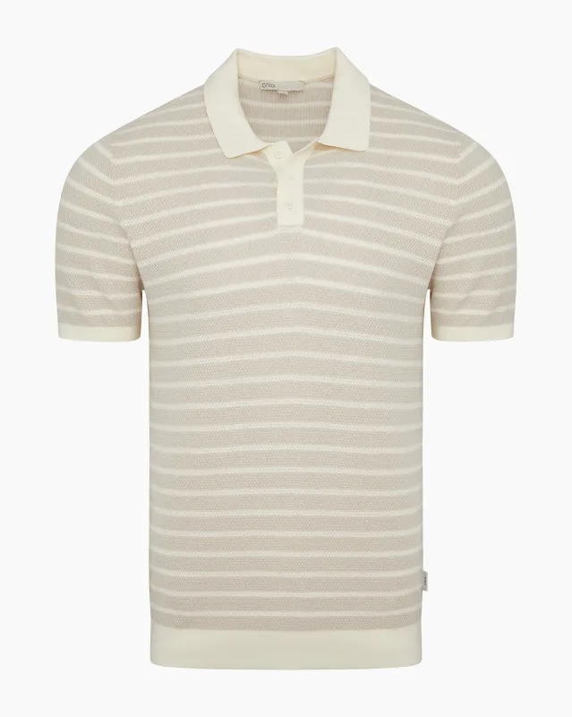 Cotton Textured Knit Polo sold by Onia