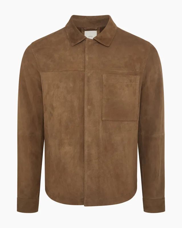 Suede Work Overshirt sold by Onia