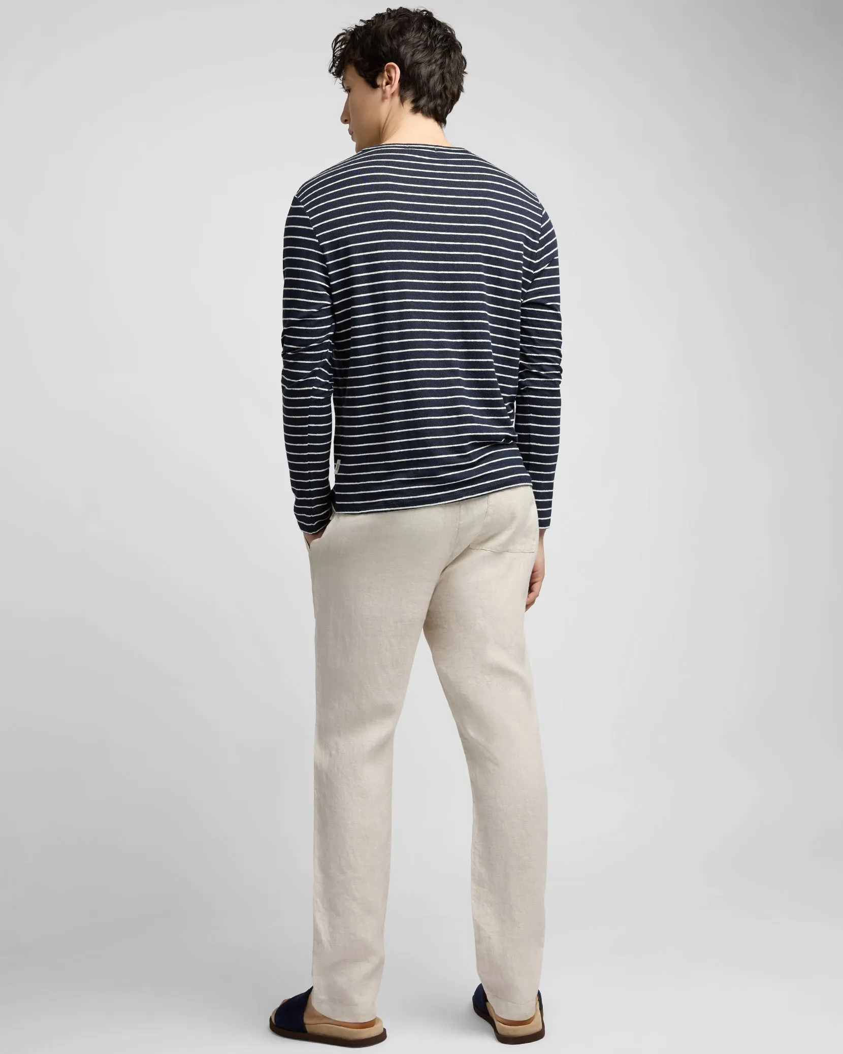 Pigment Dye Linen Pull On Pant sold by Onia product image thumbnail 5