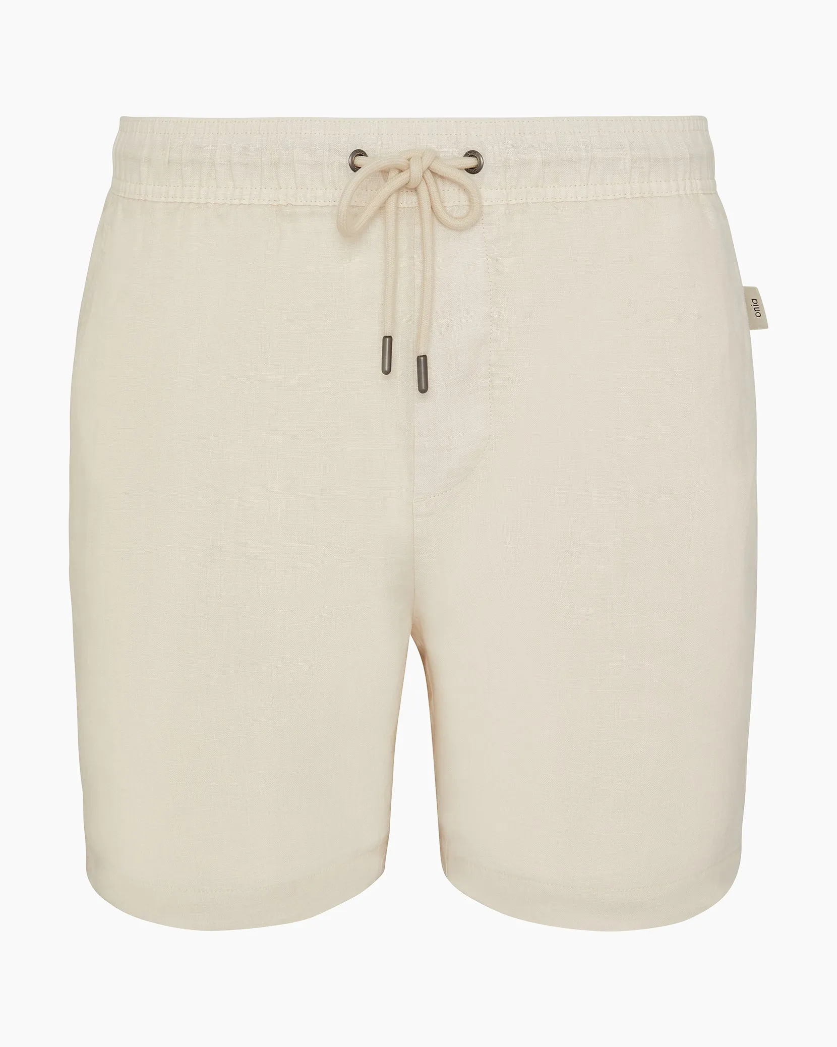 Pigment Dye Linen Pull On Short sold by Onia