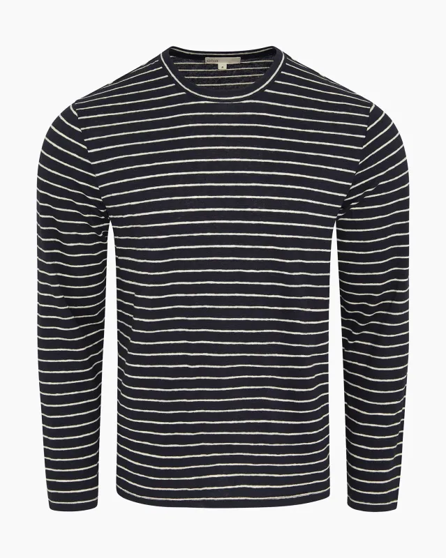 Stretch Linen Jersey Long Sleeve Tee made by Onia