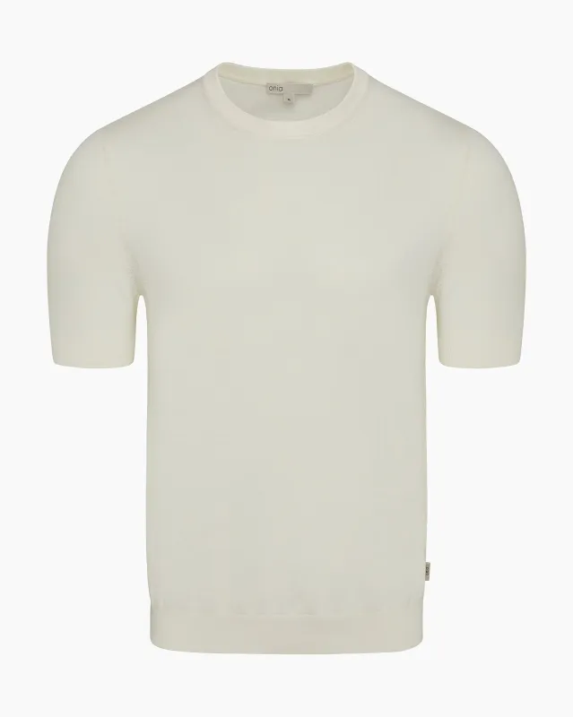Mercerized Cotton Knit Tee made by Onia