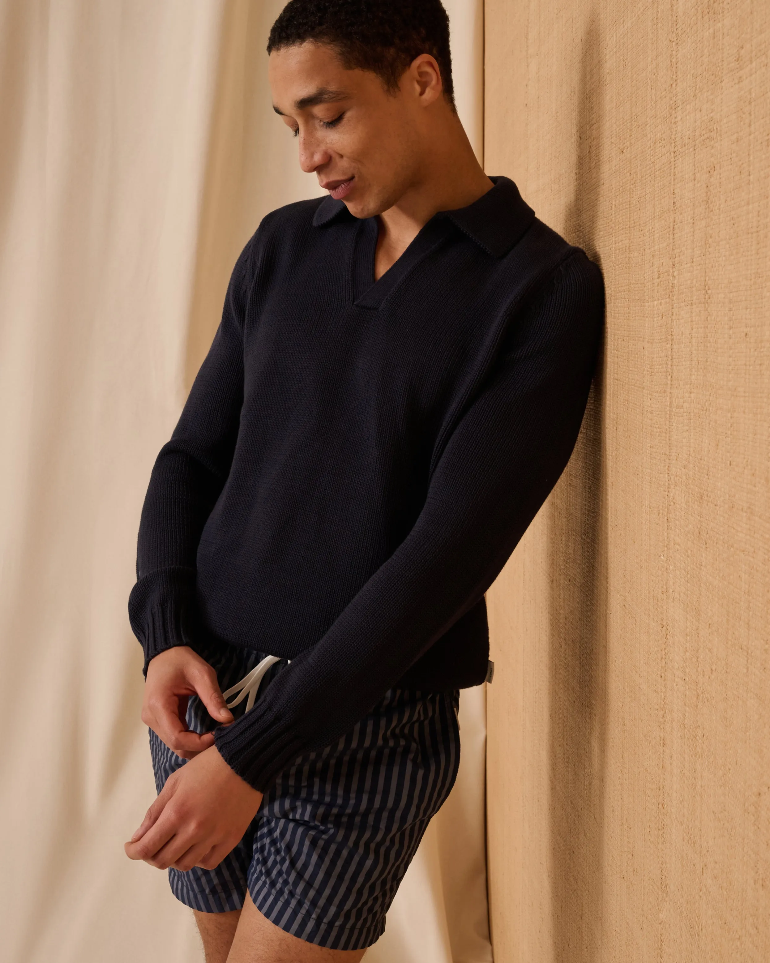 Ultra Soft Cotton Johnny Polo sold by Onia product image thumbnail 2