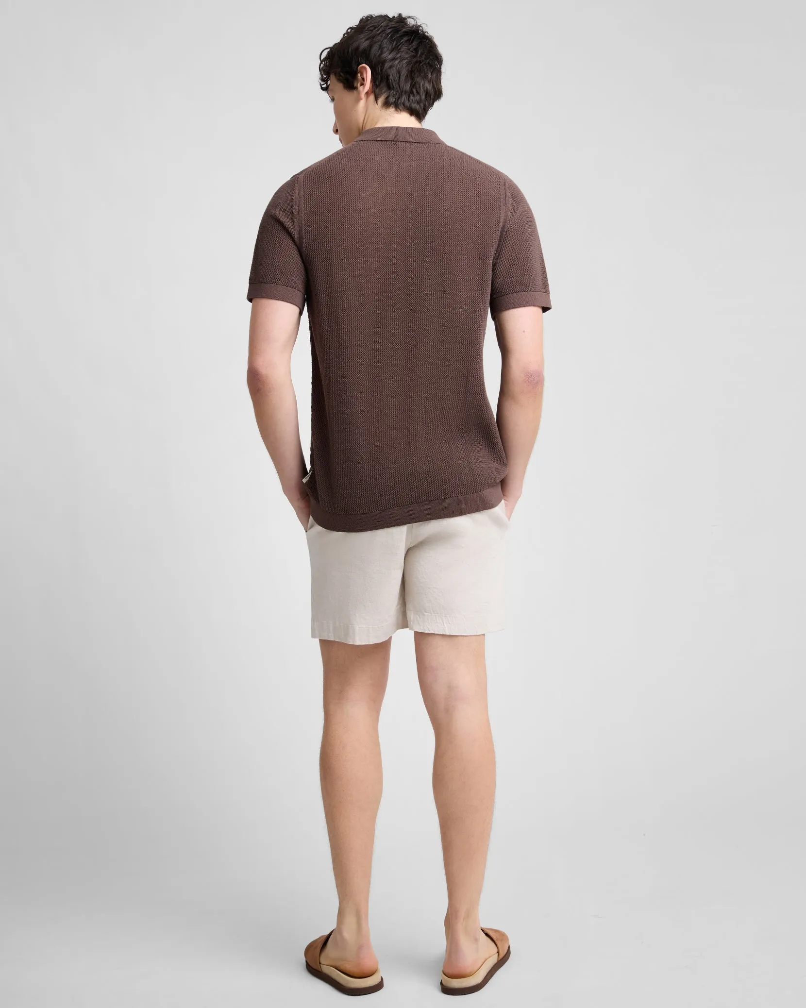 Crochet Knit Button Up Shirt sold by Onia product image thumbnail 4