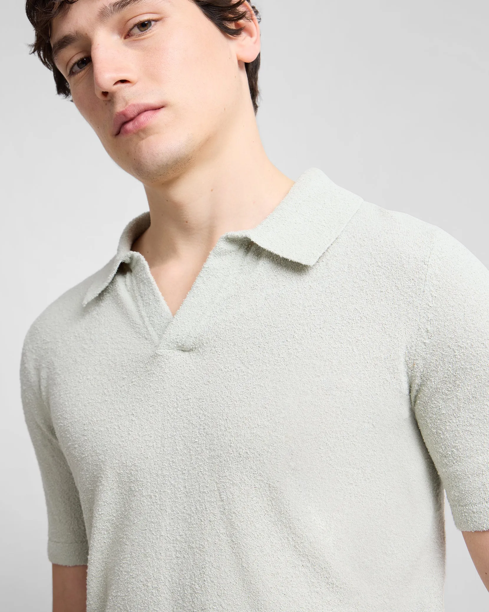 Boucle Knit Johnny Polo sold by Onia product image thumbnail 4