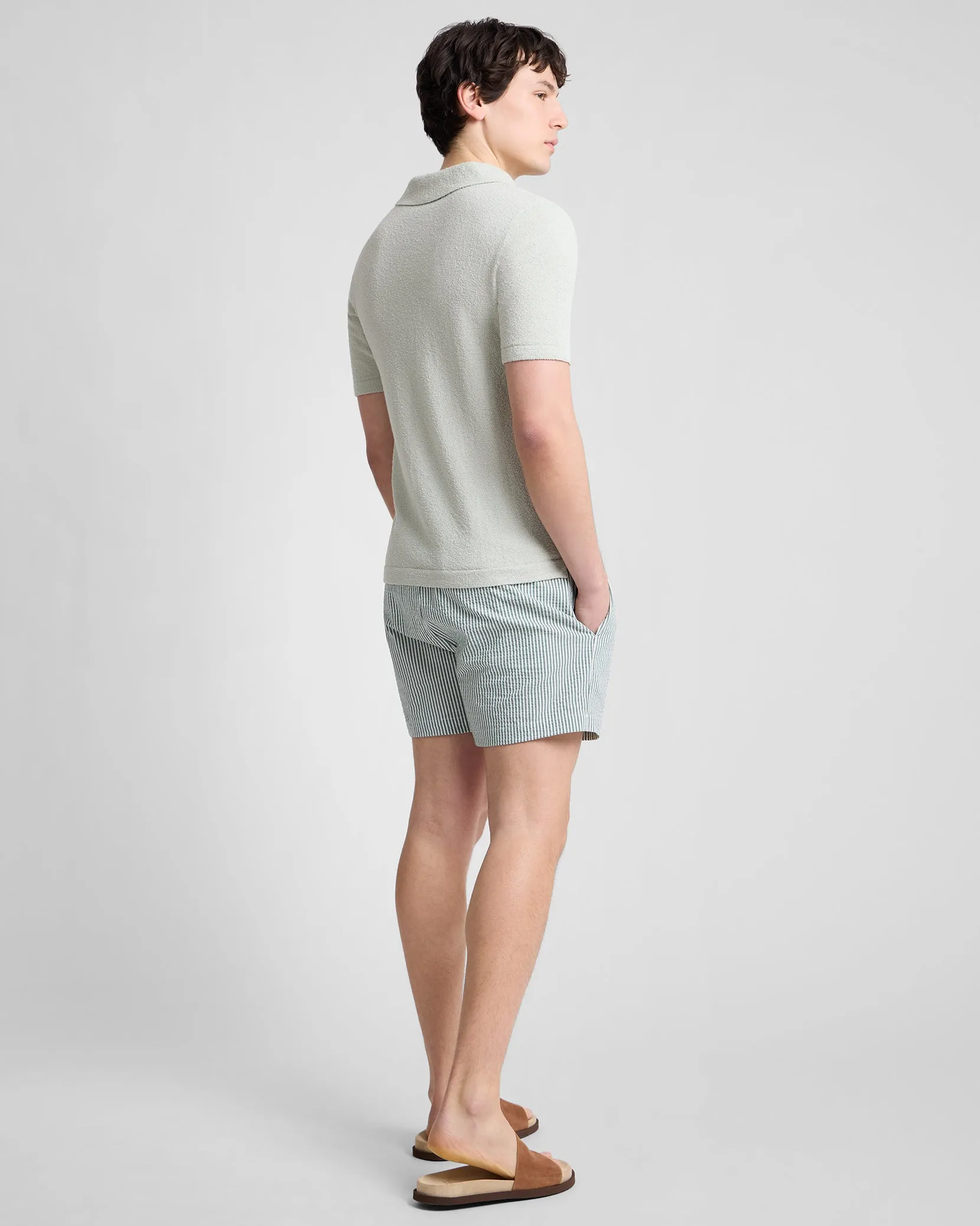 Boucle Knit Johnny Polo sold by Onia product image thumbnail 5