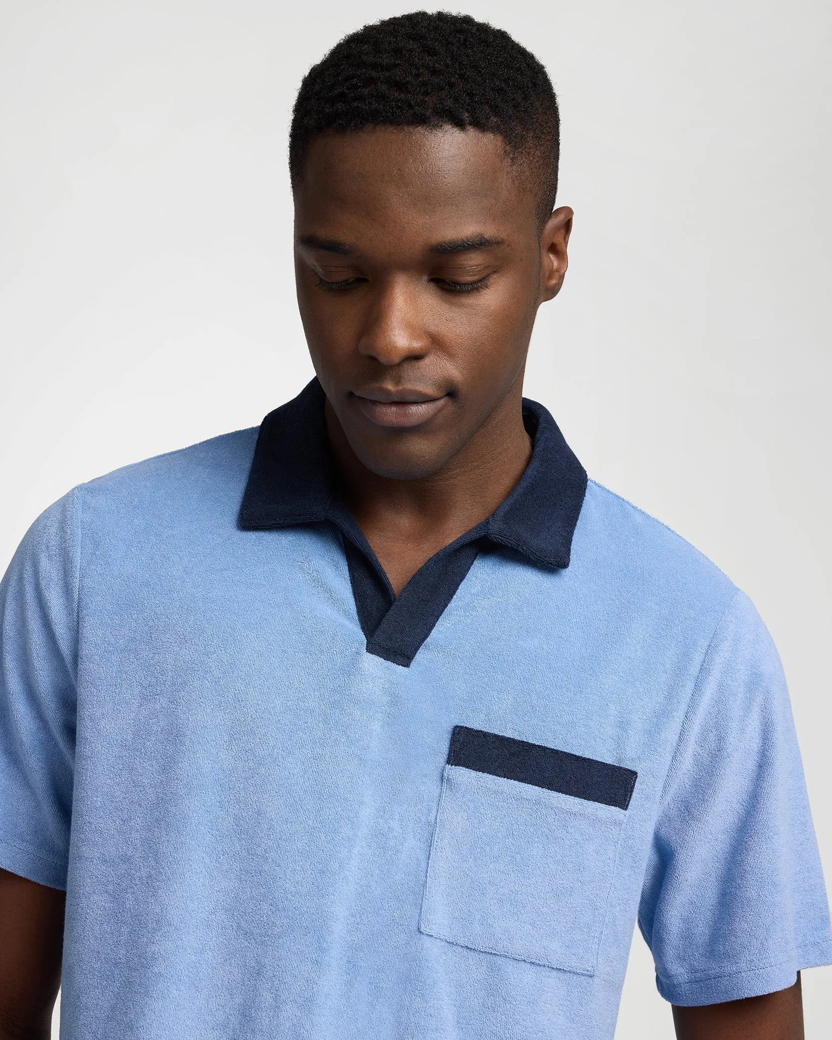 Towel Terry Pocket Johnny Collar Polo sold by Onia product image thumbnail 4