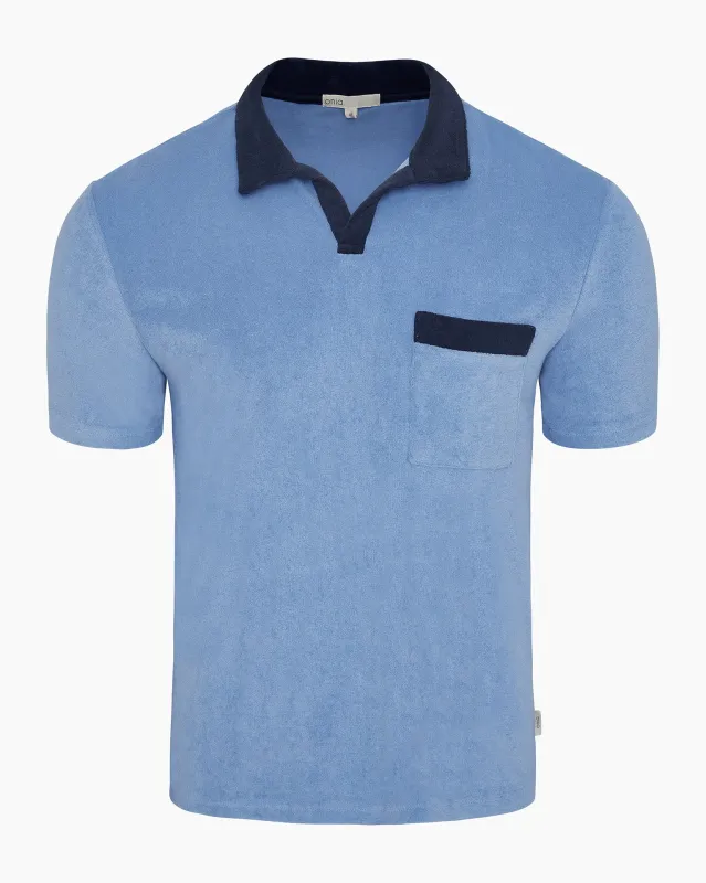 Towel Terry Pocket Johnny Collar Polo made by Onia