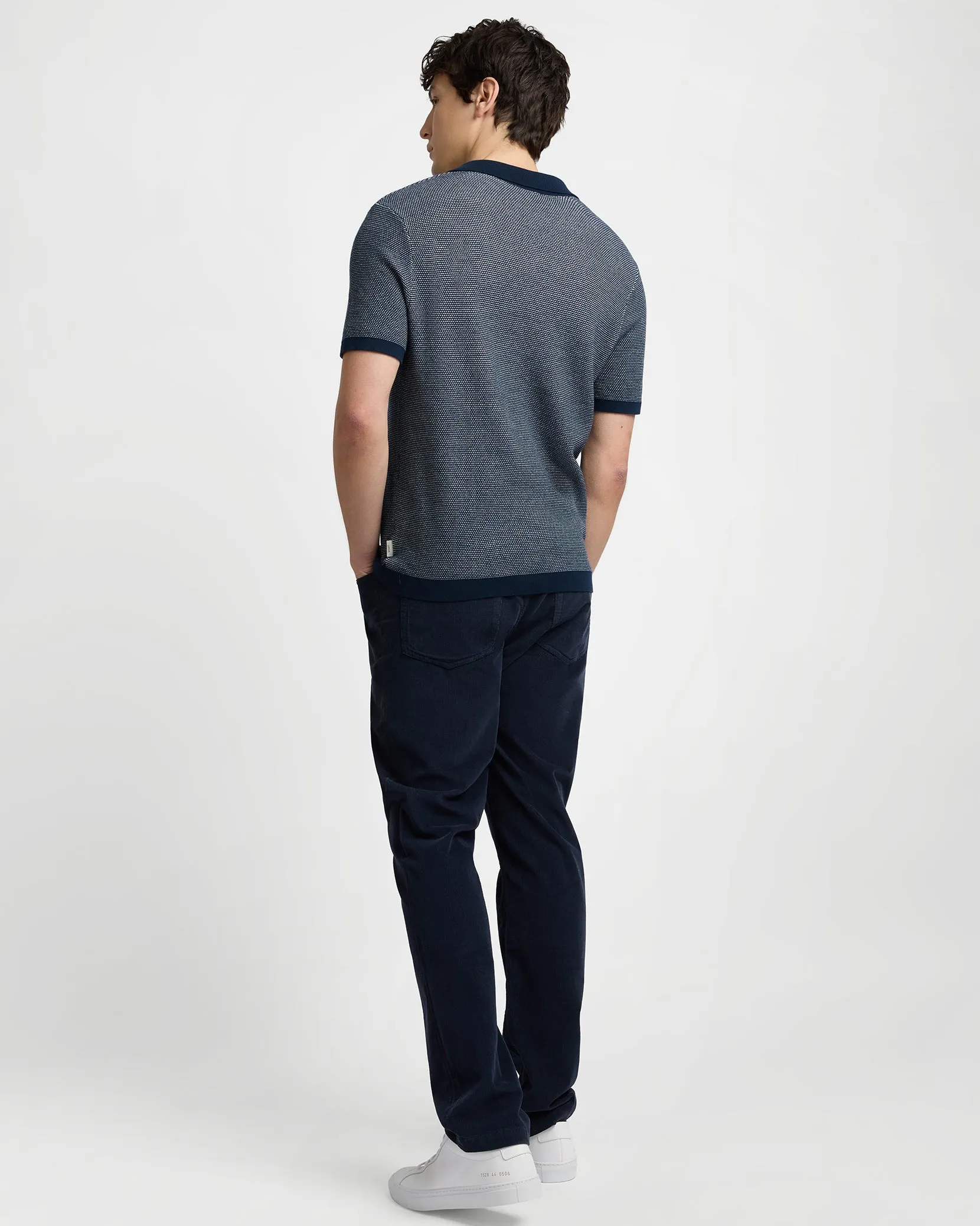 Cotton Textured Johnny Collar Polo sold by Onia product image thumbnail 5