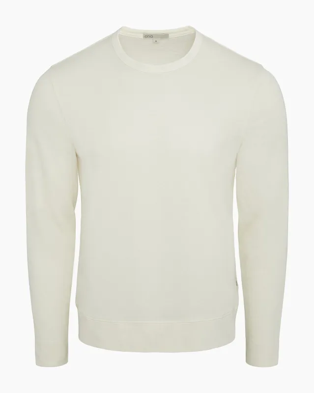 Slub Terry Crewneck Sweater made by Onia